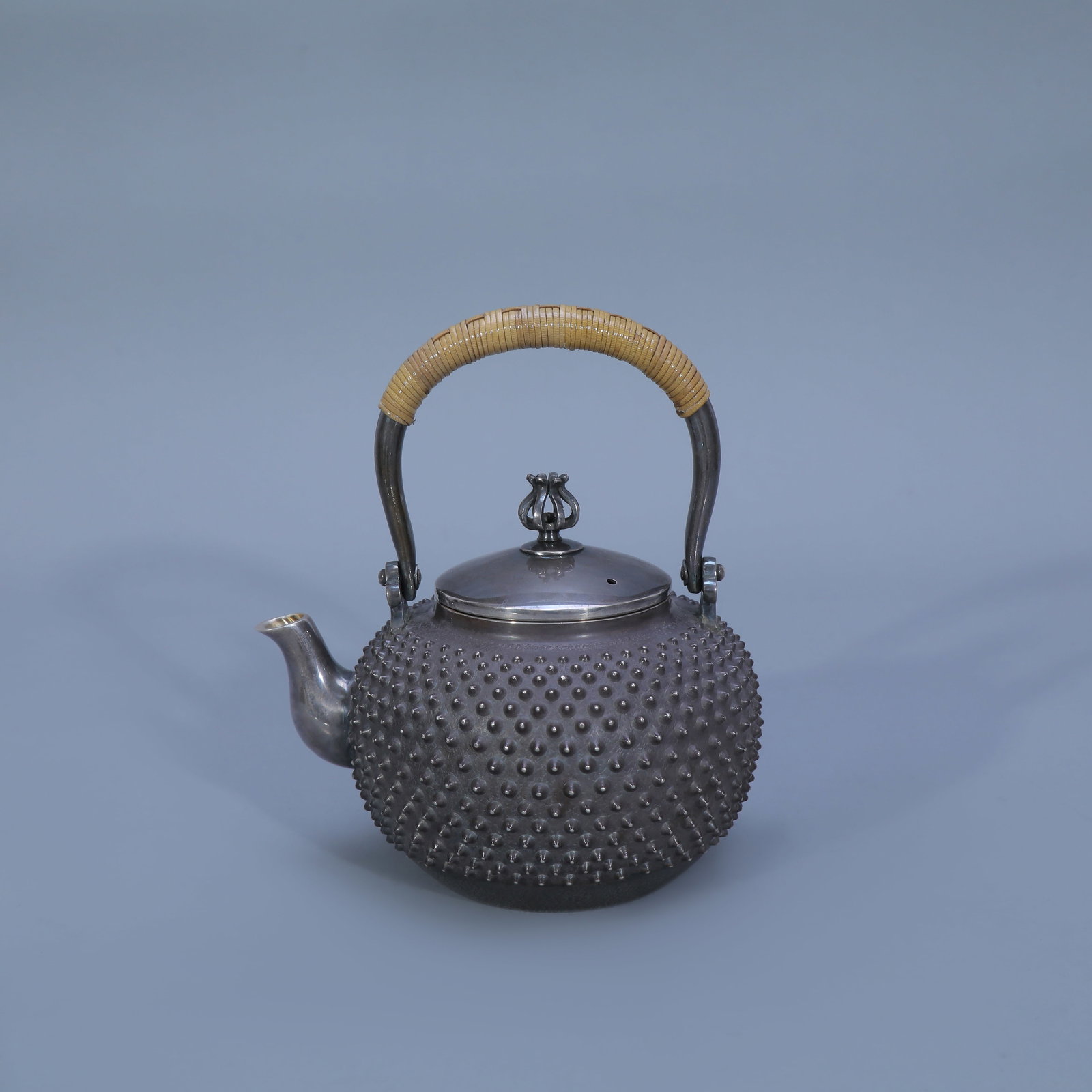Silver Teapot with Mist Pattern - 2