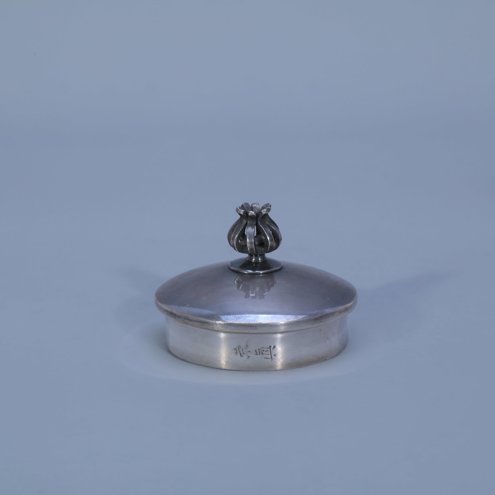 Silver Teapot with Mist Pattern - 4
