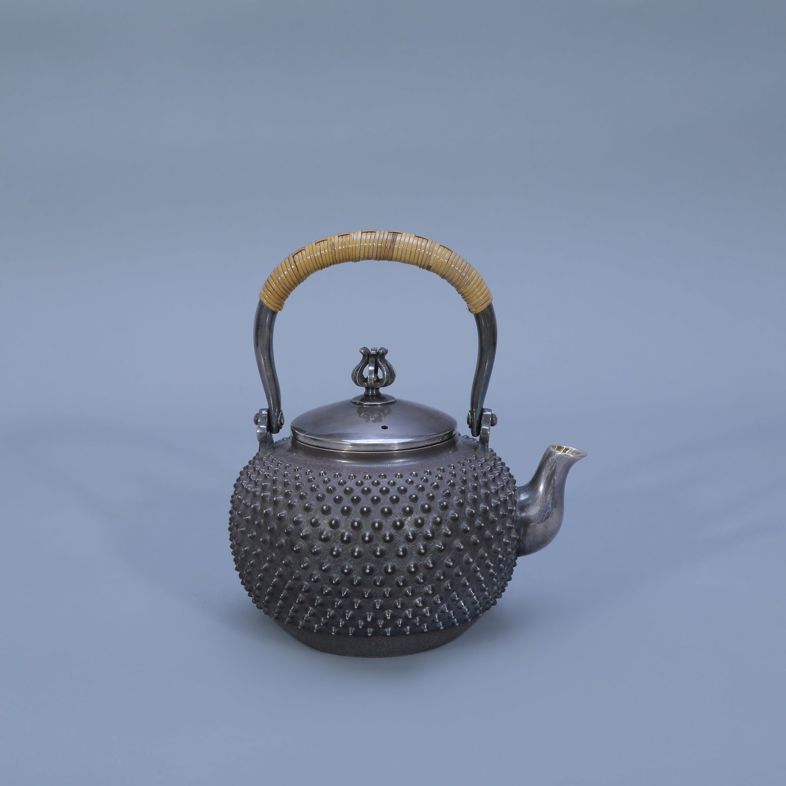 Silver Teapot with Mist Pattern - 5