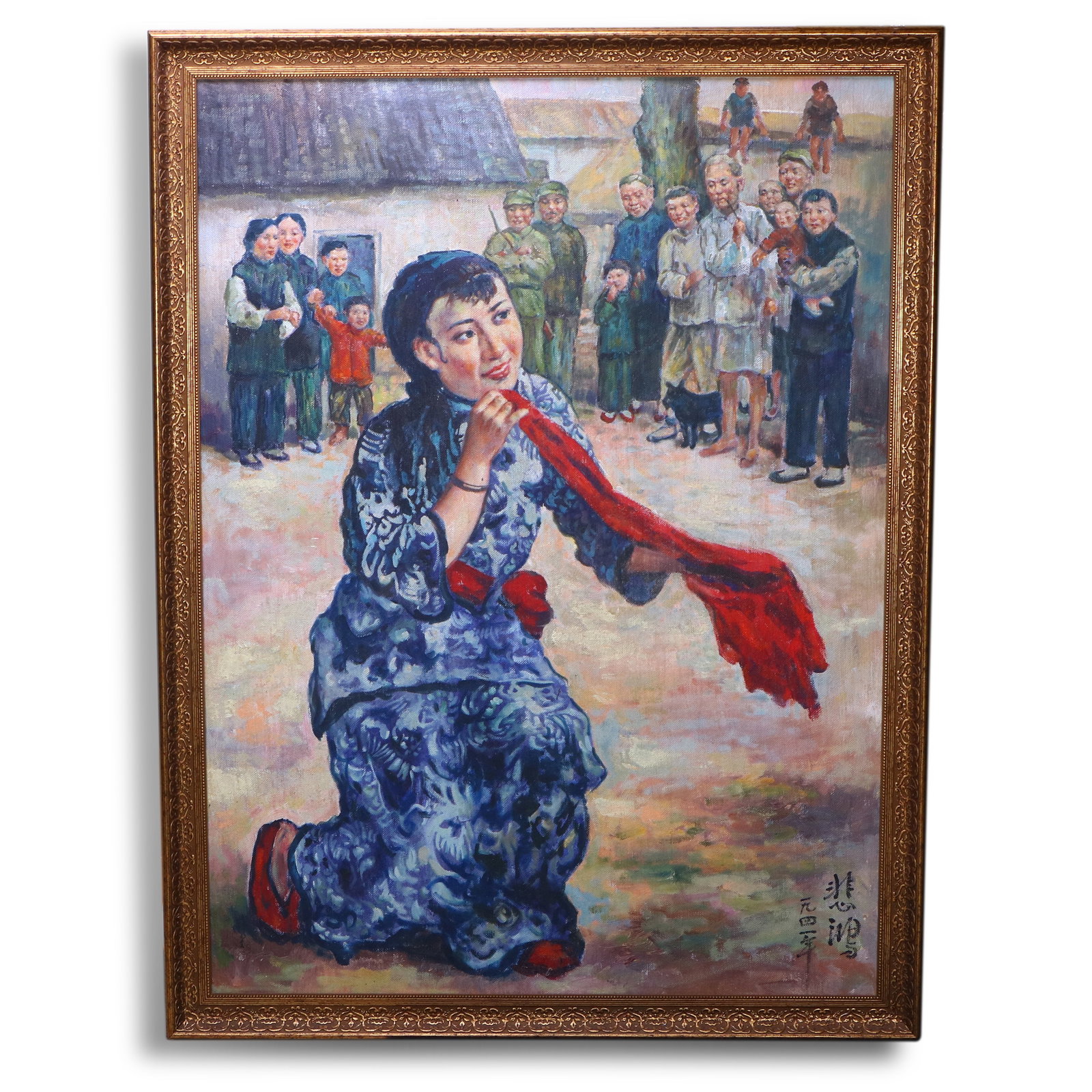 Xu Beihong Oil Painting of Figure: Name Xu Beihong Oil Painting of Figure Dimensions 119.5x88cm Description