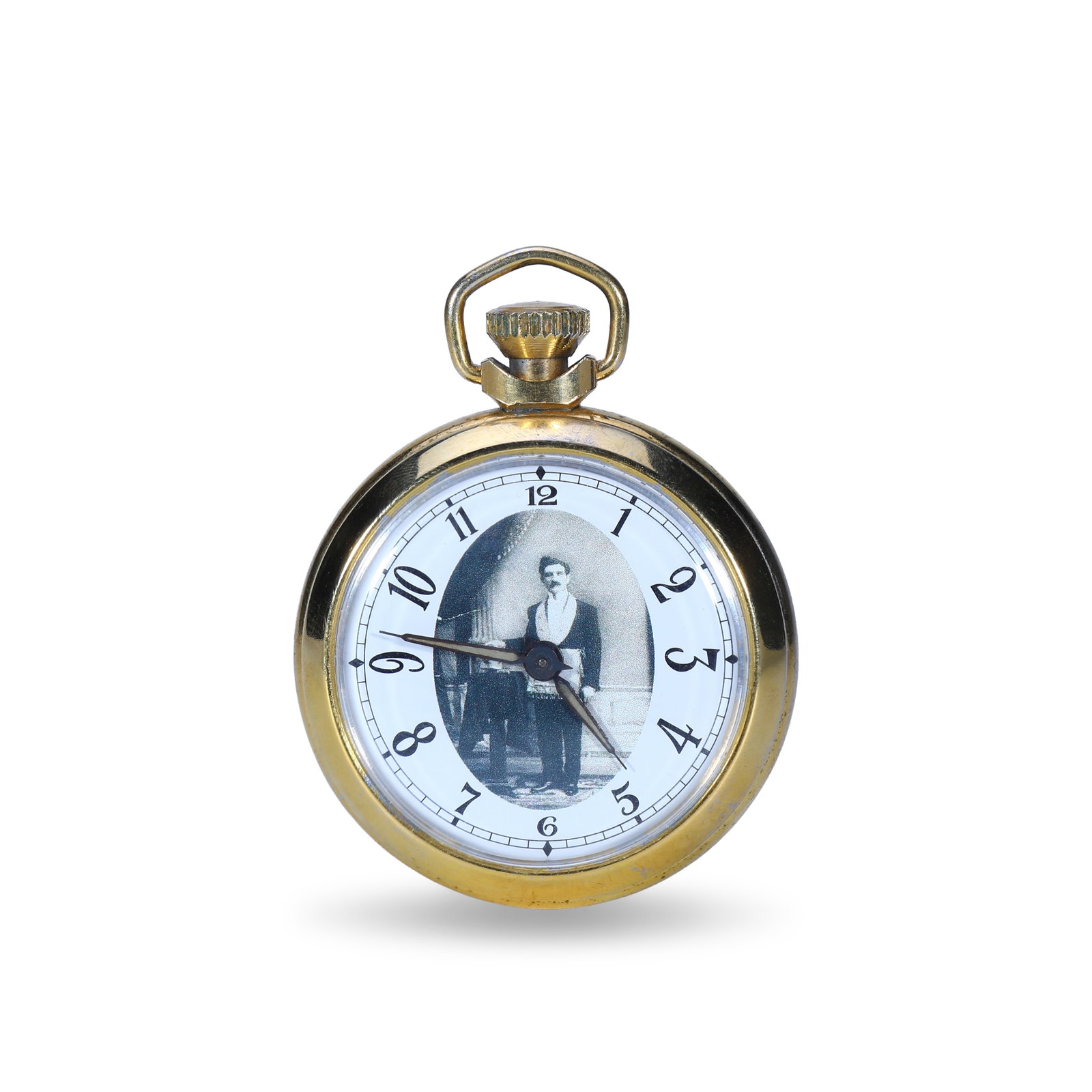 Gold-Filled Pocket Watch with Photo Compartment: Name Gold-Filled Pocket Watch with Photo Compartment Dimensions D:42mm Description