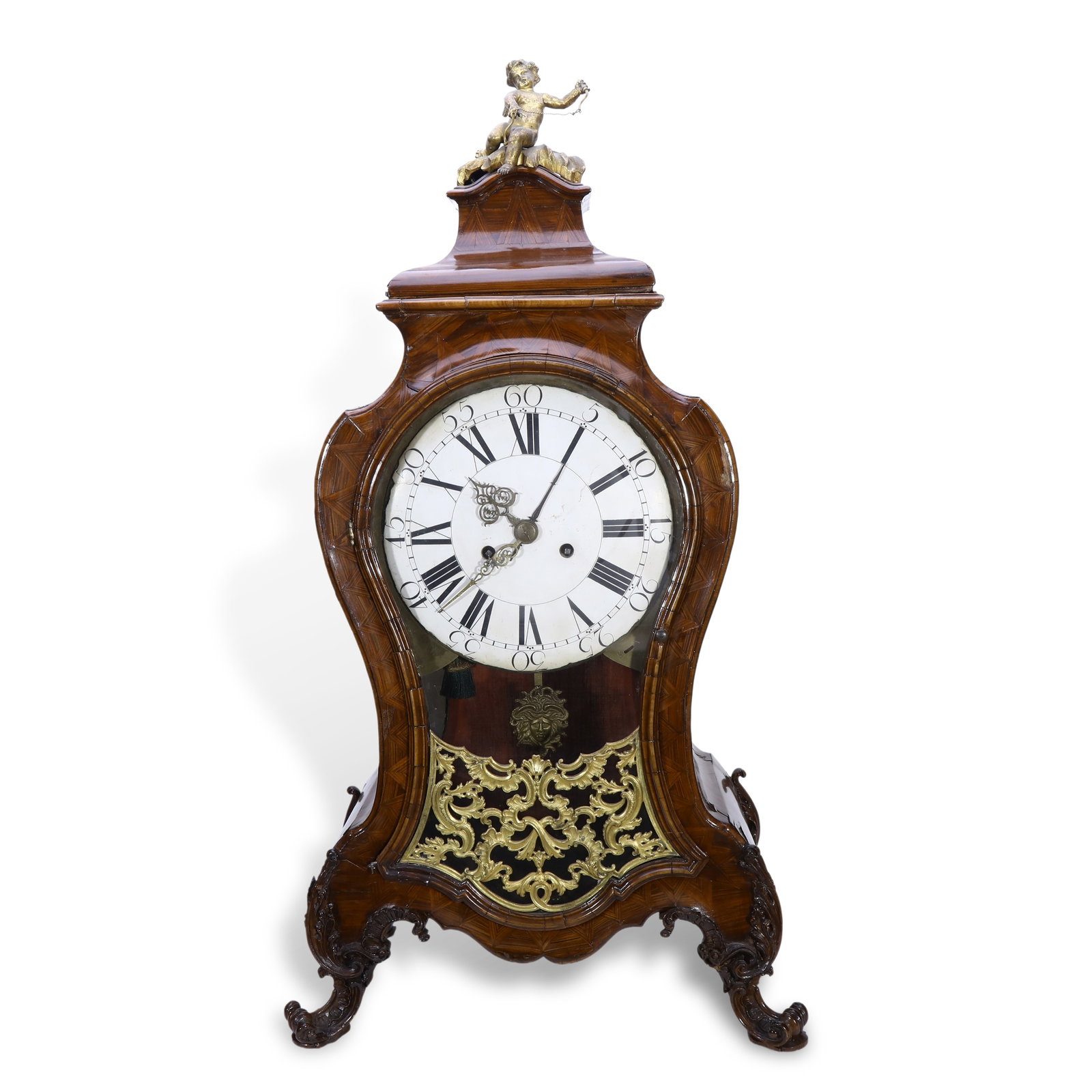 First Half of 18th Century Louis XV Period Grand Palace Clock: Name First Half of 18th Century Louis XV Period Grand Palace Clock Dimensions 89x48x27cm Description Period: Louis XV Period (First Half of the 18th Century)Style: Baroque StyleMaterial: Pur