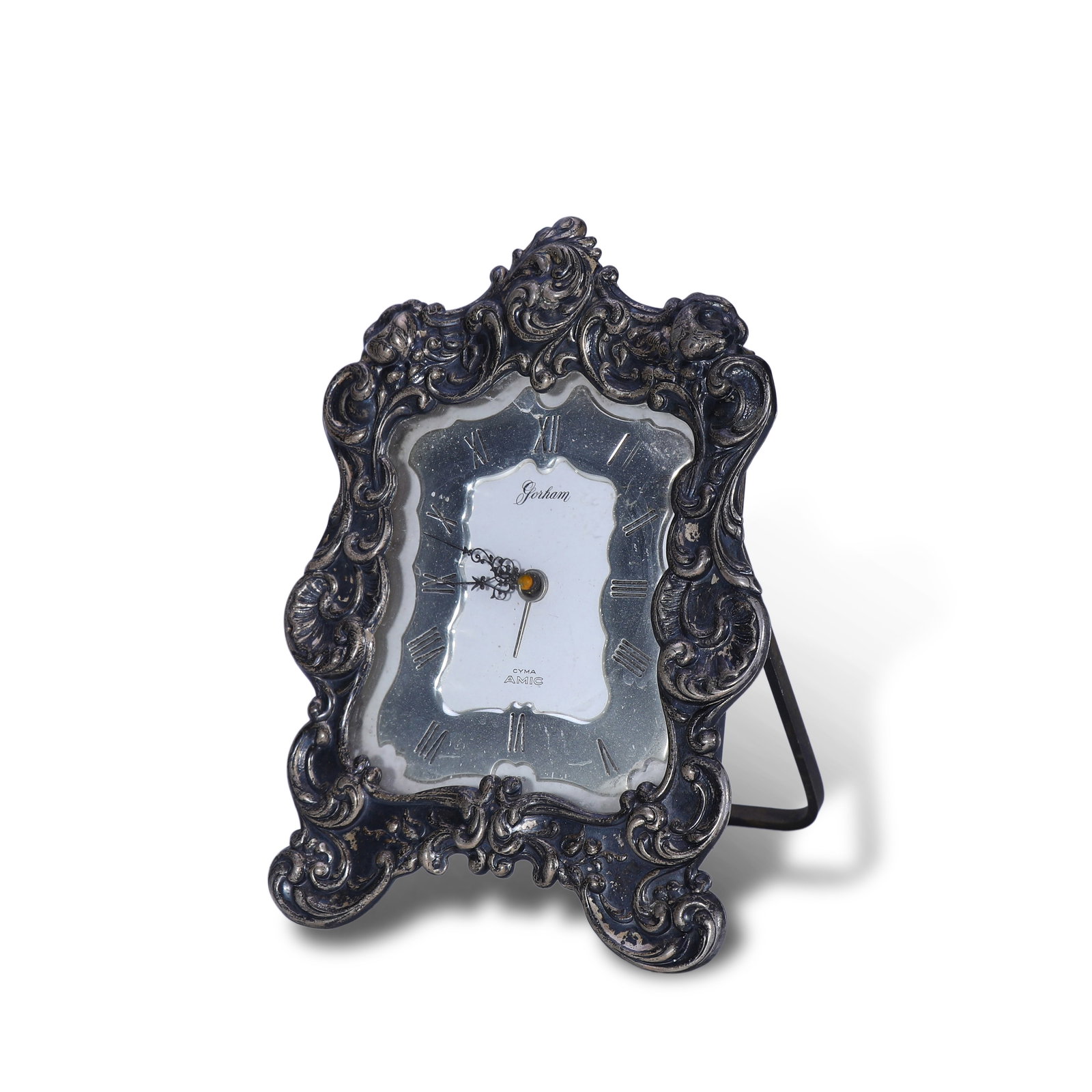 1910s Gorham Silver Repouss?? Mantel Clock (1 of 5)