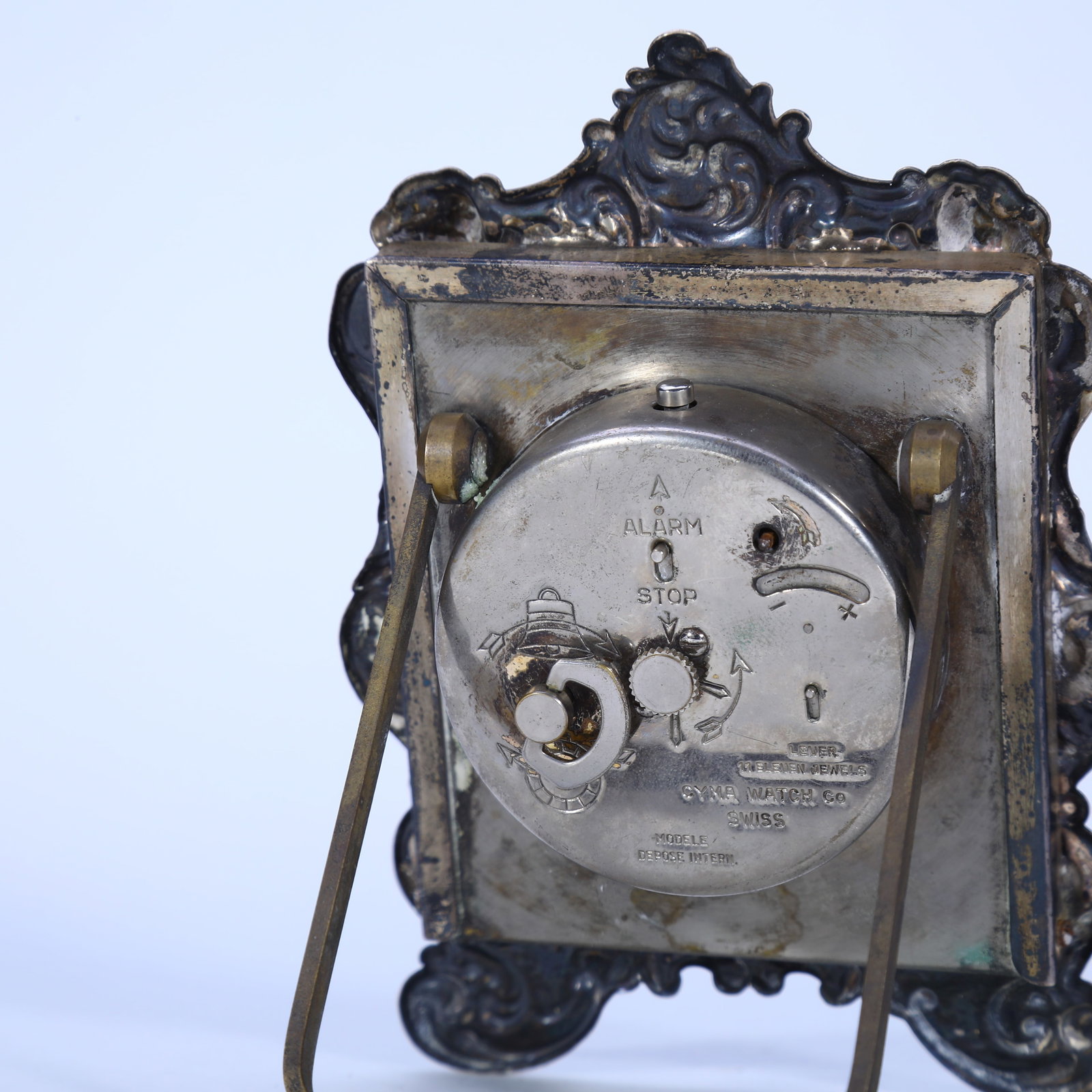 1910s Gorham Silver Repouss?? Mantel Clock - 5