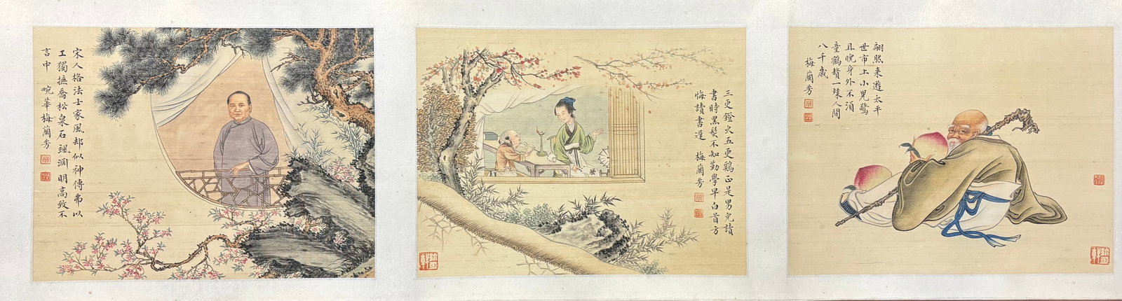 Mei Lanfang, Longevity and Spring, Hand Scroll - 4