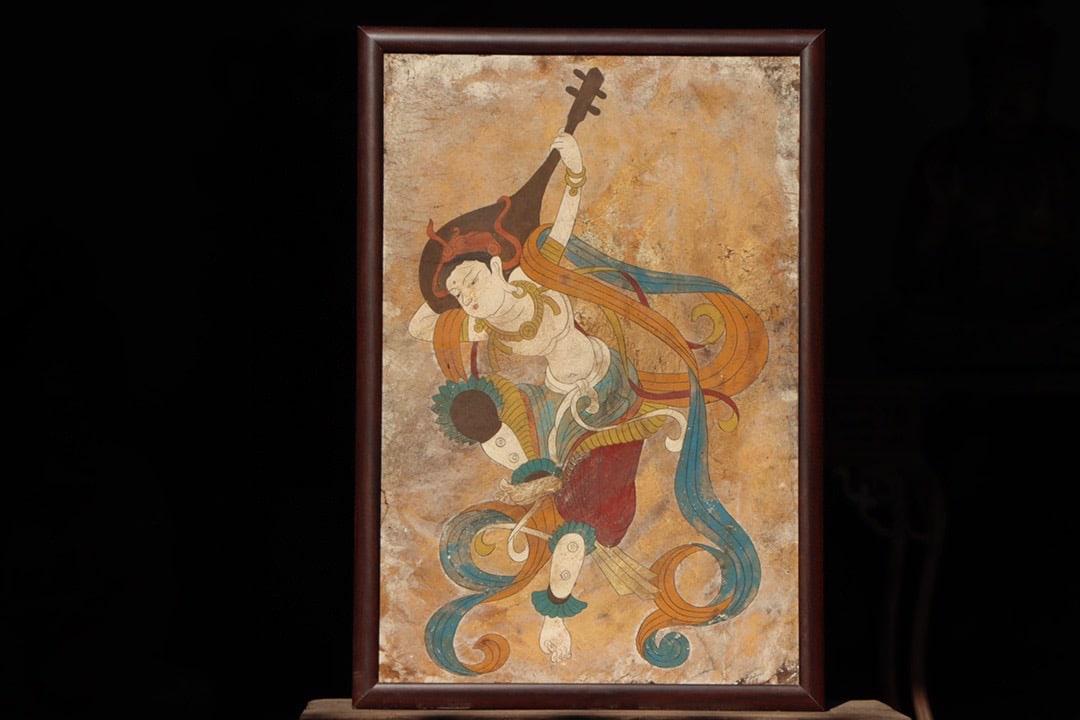 Tang Dynasty, Dunhuang Flying Apsaras Mural (1 of 7)