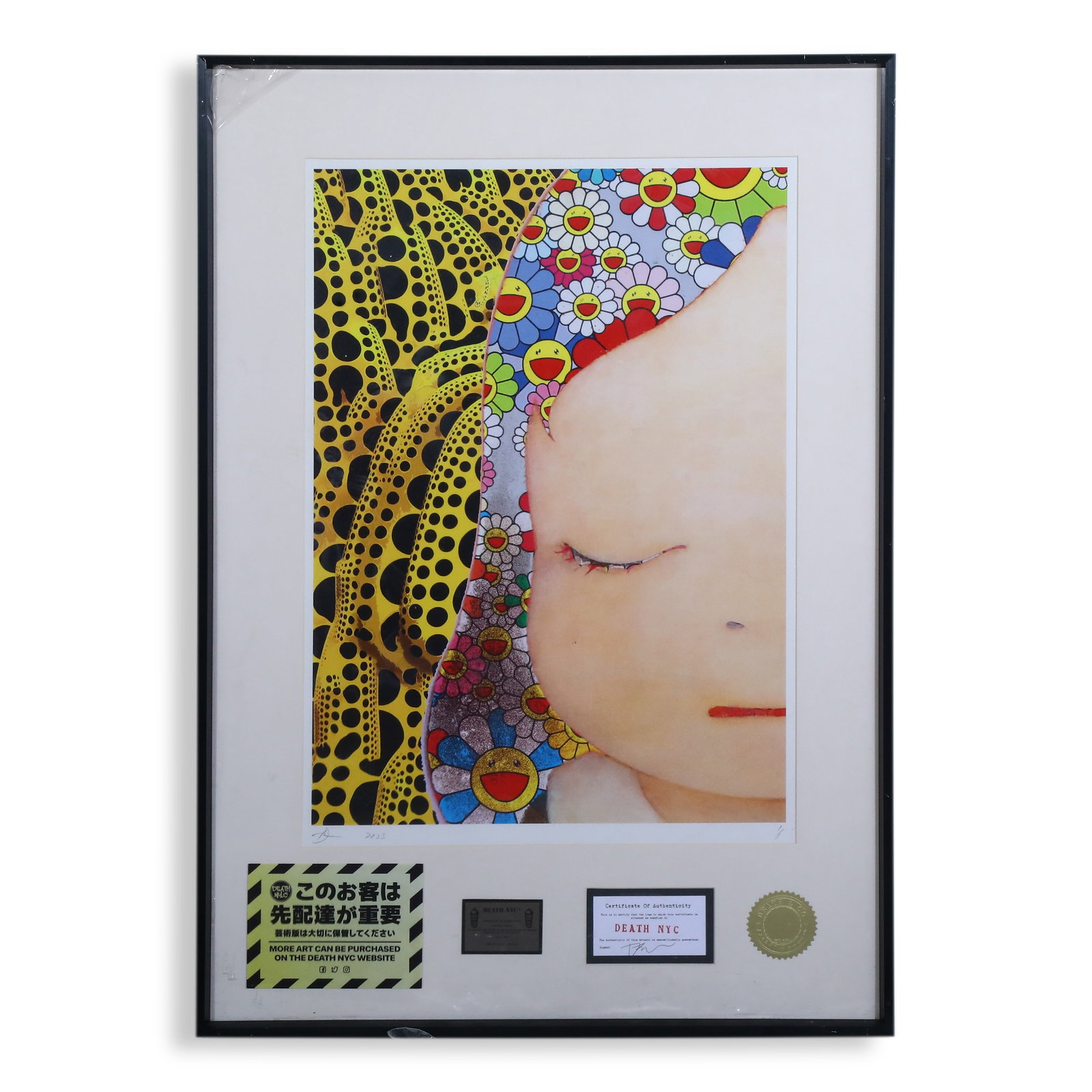 Limited Edition Signed Print by British Artist Death NYC: Name Limited Edition Signed Print by British Artist Death NYC Dimensions H:62cm W:43.5cm Description