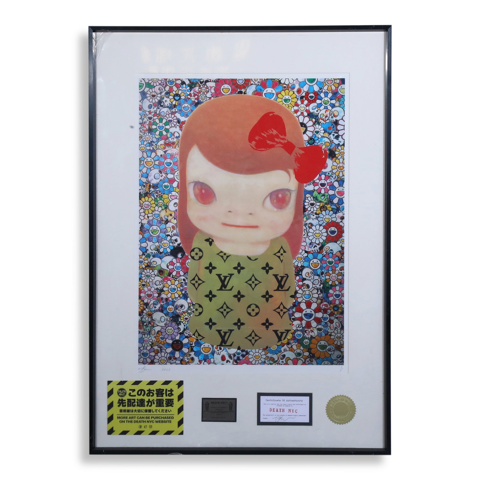 Limited Edition Signed Print by British Artist Death NYC: Name Limited Edition Signed Print by British Artist Death NYC Dimensions H:62cm W:45cm Description