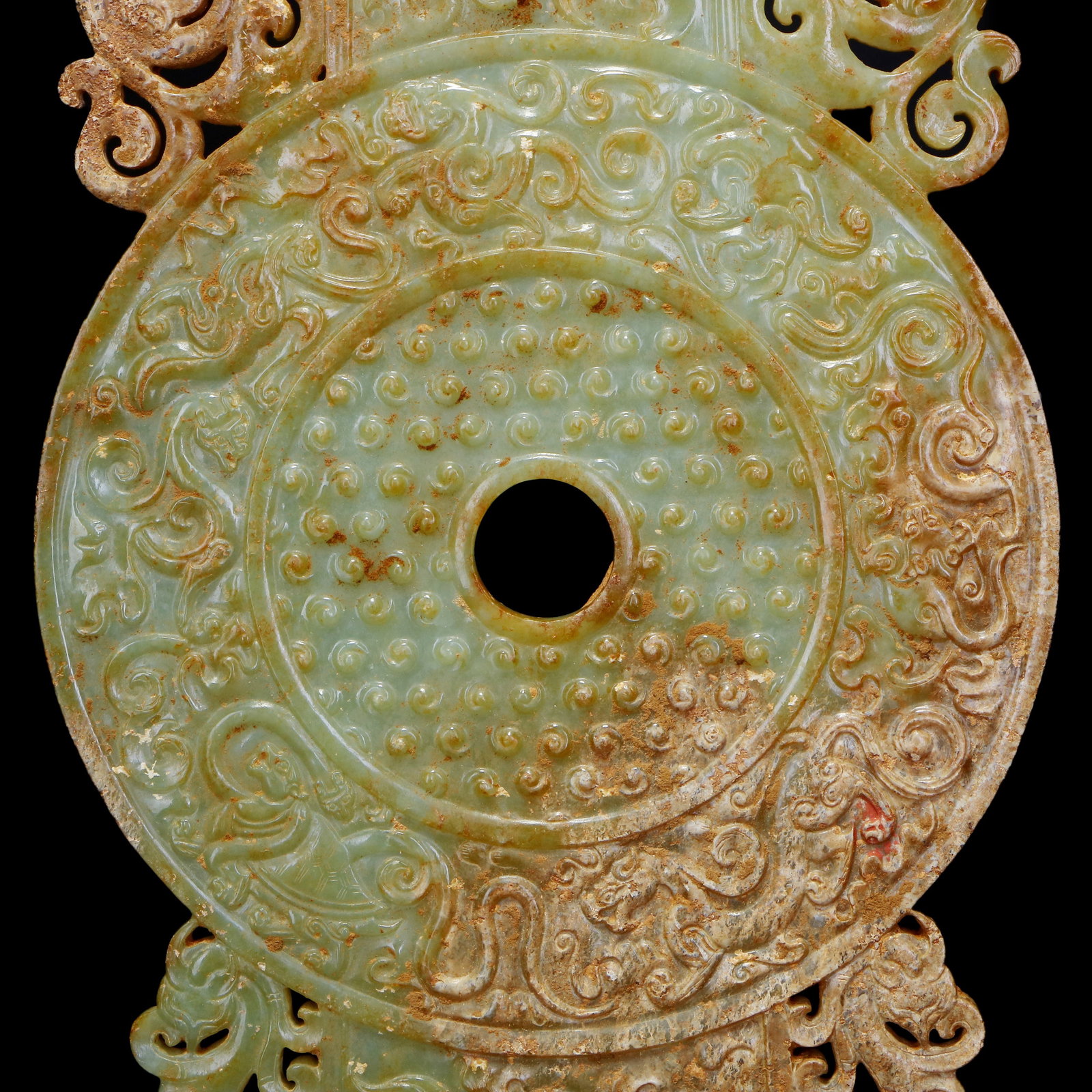Han Dynasty Jade gui-bi with dragon patterns - 2