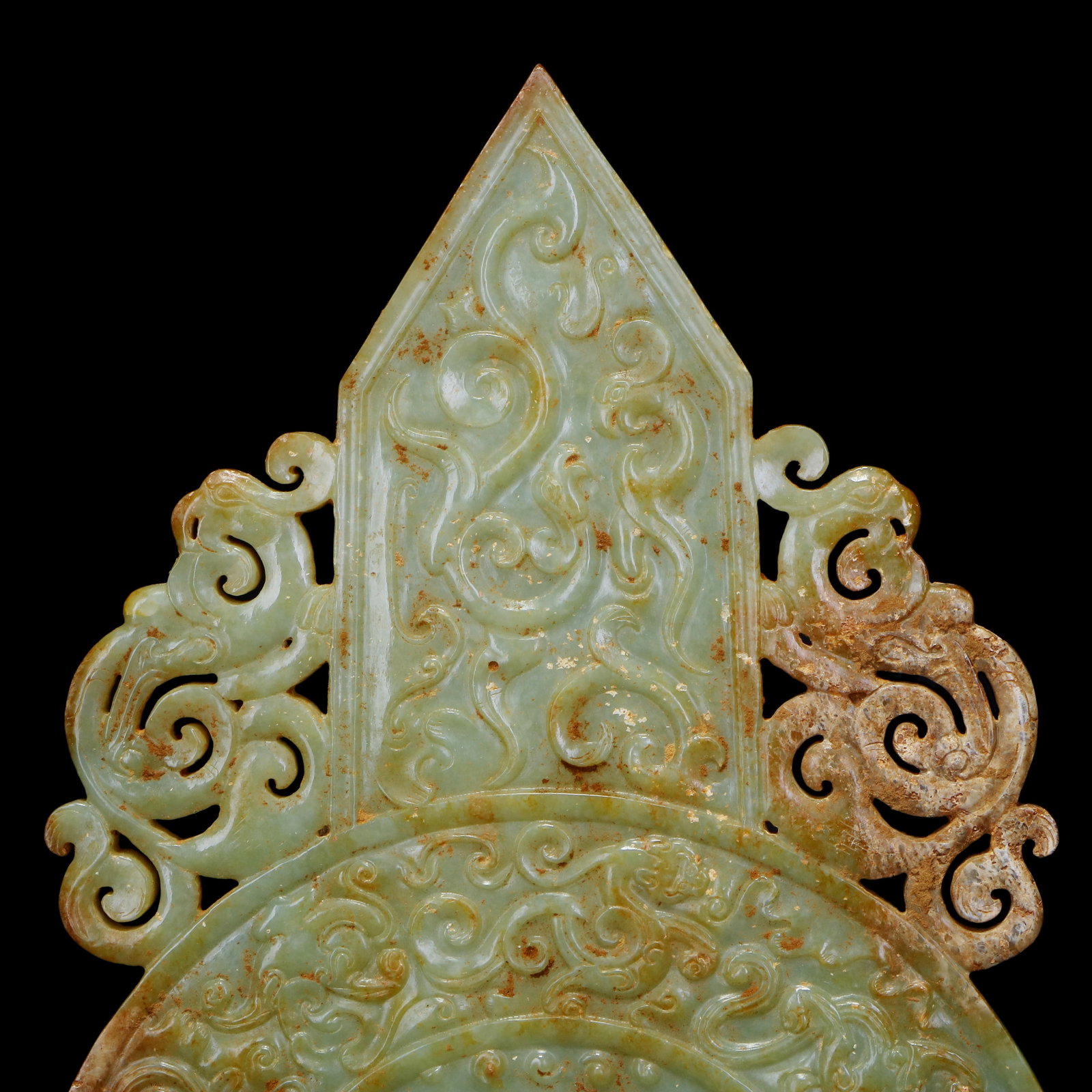 Han Dynasty Jade gui-bi with dragon patterns - 5