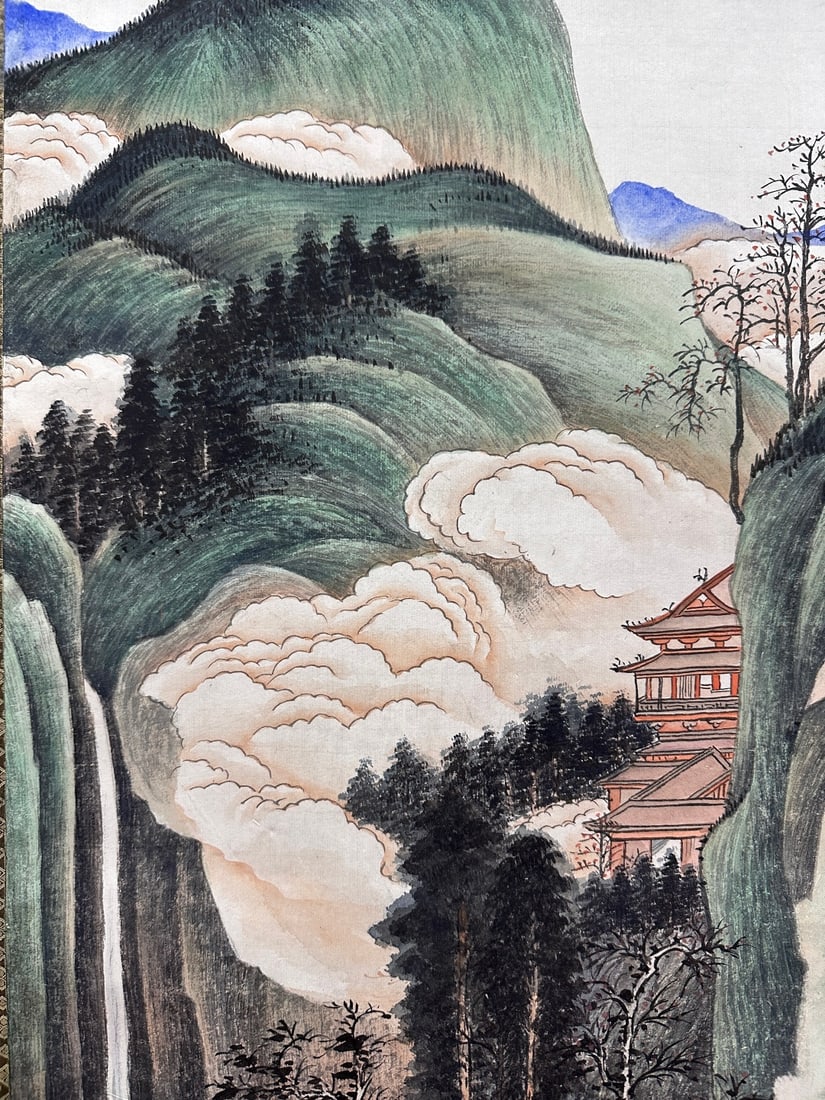 Zhang Daqian Landscape Vertical Scroll - 5