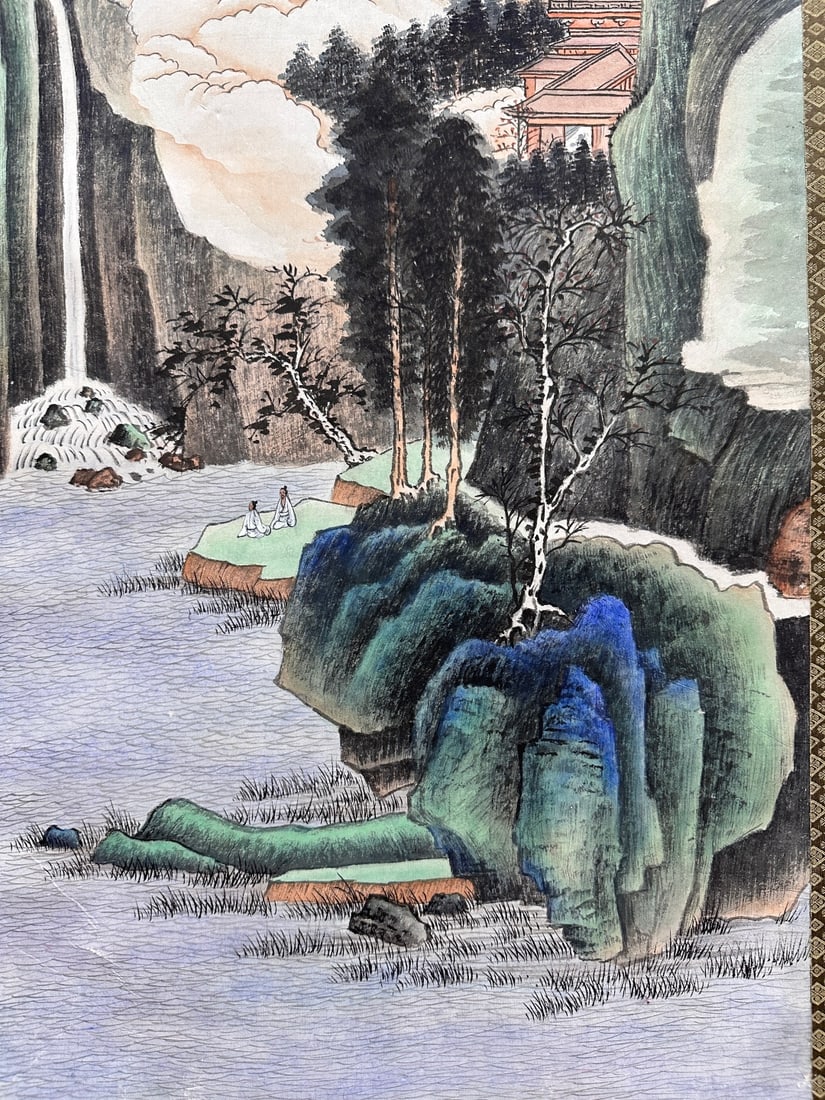 Zhang Daqian Landscape Vertical Scroll - 8