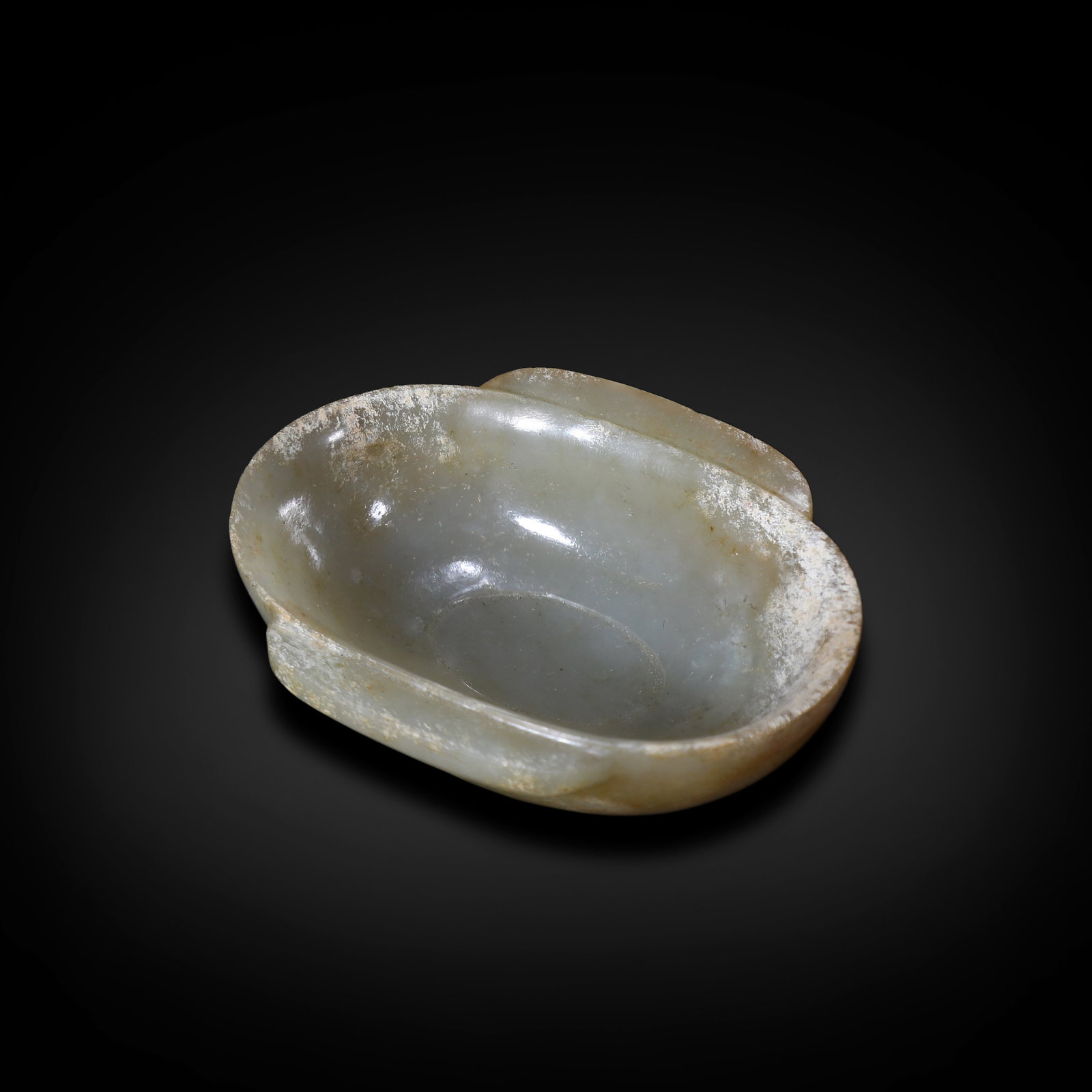 Han Dynasty, Jade Ear Cup: Name Han Dynasty, Jade Ear Cup Dimensions H:2.2cm W:6.5cm Description