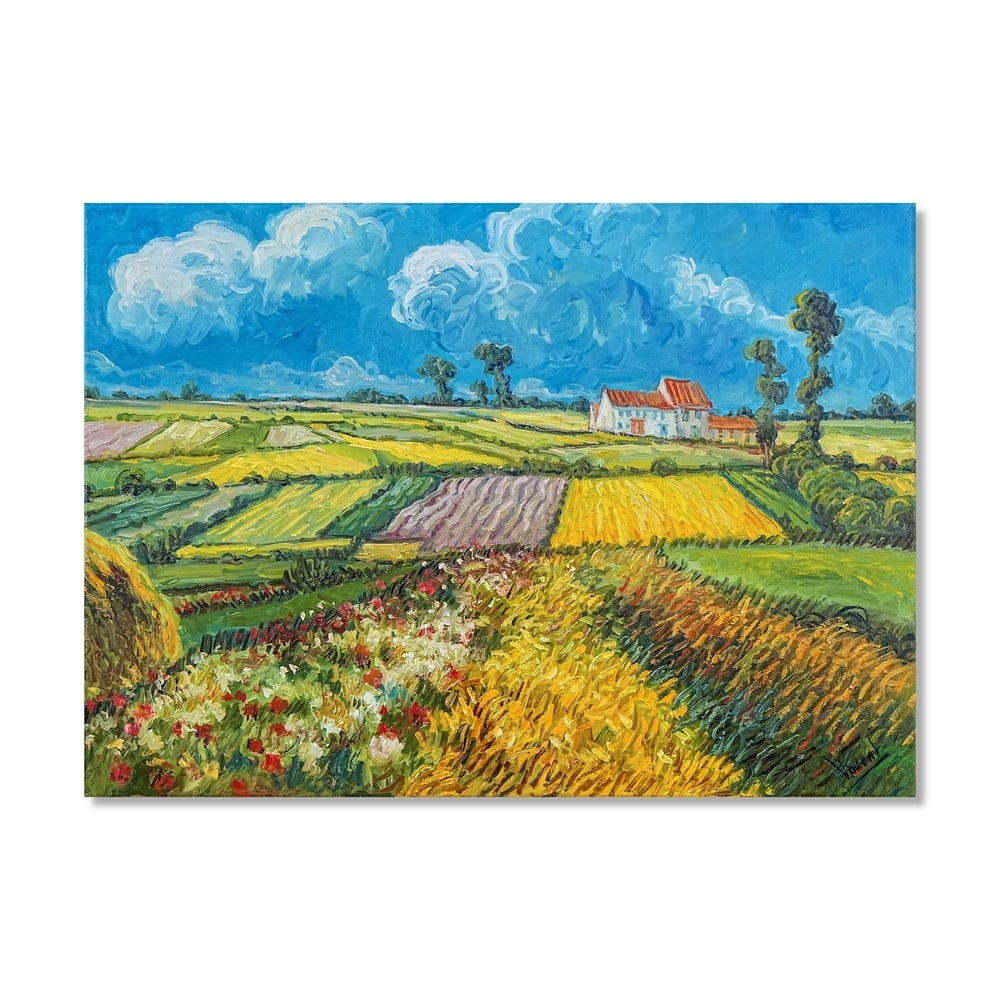 VINCENT VAN GOGH (1853-1890), ATTRIBUTED TO, OIL ON CANVAS: Signed (lower right) Image Dimensions: 19 3/4 x 27 1/2 in (50 x 70 cm) This painting comes with COA. Vincent van Gogh stands among the most transformative artists in the history of modern painting.