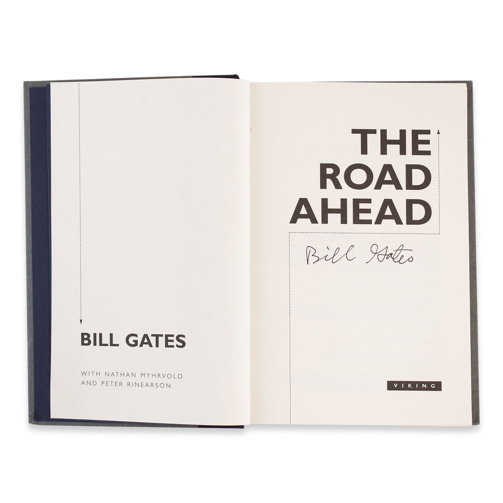 BILL GATES SIGNED THE ROAD AHEAD - 4