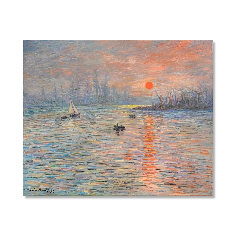 CLAUDE MONET (1840-1926), ATTRIBUTED TO, OIL ON CANVAS: Signed (lower left) Image Dimensions: 23 3/4 x 29 in (60 x 73 cm) This painting comes with COA. Claude Monet occupies a defining position in the history of modern art as the founder and leading force