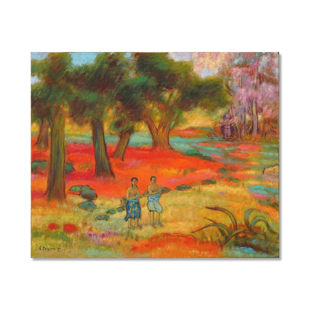 PAUL GAUGUIN (1848-1903), ATTRIBUTED TO, OIL ON CANVAS: Signed (lower left) Image Dimensions: 30 1/8 x 25 in (76.5 x 63.5 cm) This painting comes with coa. Paul Gauguin stands as one of the most transformative figures in post-Impressionist art, whose