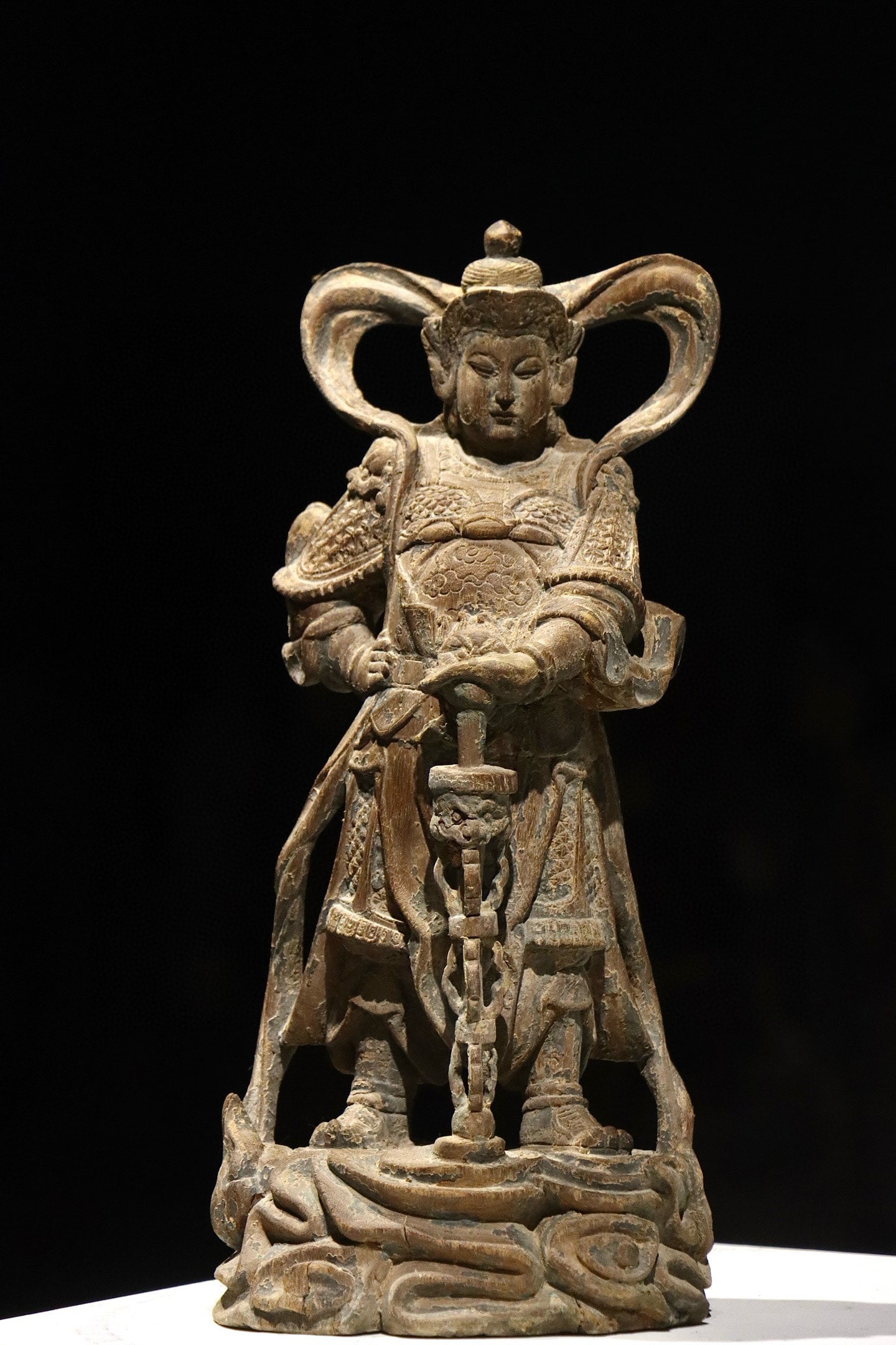 VAJRAPANI OF THE SONG DYNASTY: H: 40cm (15.75in)