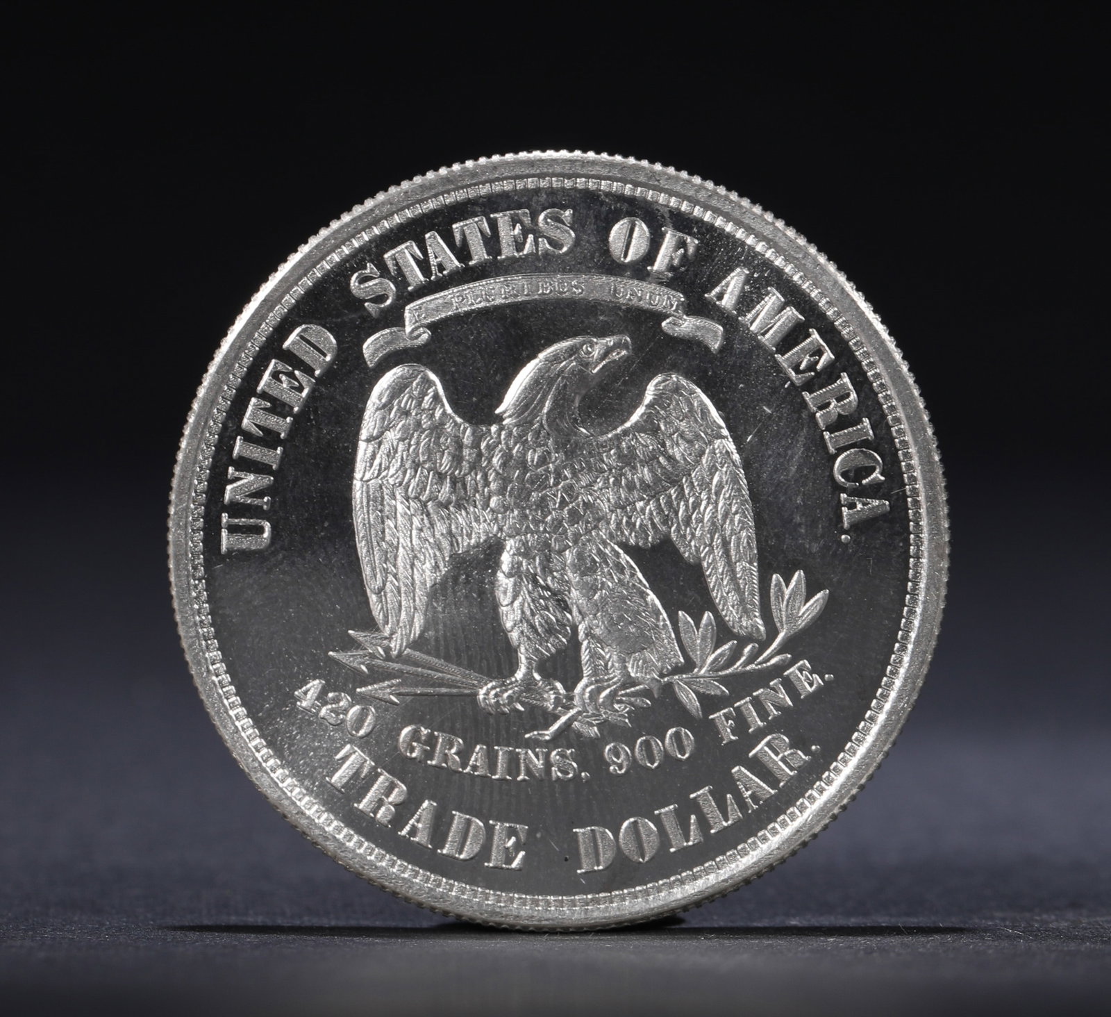 1884 US TRADE SILVER DOLLAR - 2