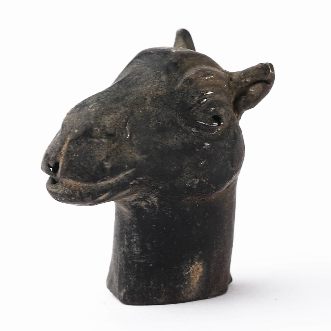 A SMALL TIN CAMEL HEAD FITTING (1 of 7)