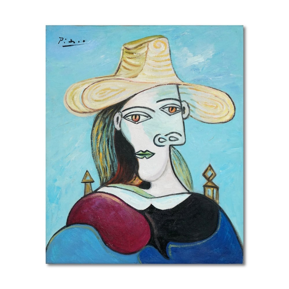 PABLO PICASSO (1881-1973), ATTRIBUTED TO, OIL ON CANVAS: Image Dimensions: 26 3/4 x 22 in. (68 x 56 cm) Signed upper left Pablo Picasso, one of the most transformative figures in twentieth-century art, reached a profound expressive peak in the late 1930s.