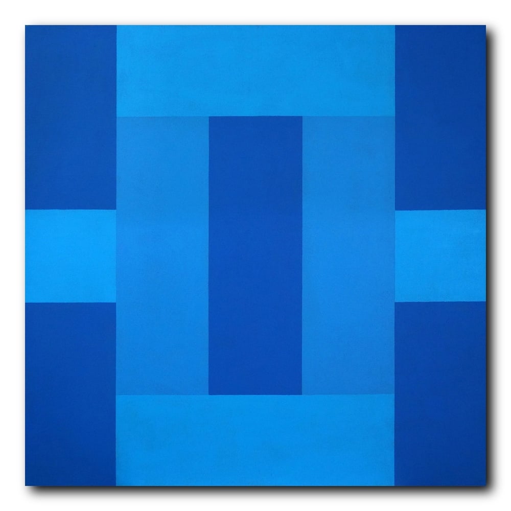AD REINHARDT (1913-1967), ATTRIBUTED TO, OIL ON CANVAS: Signed (verso) Image Dimensions: 40 1/2 x 40 1/2 in (103 x 103 cm) This painting comes with a COA, as received. Ad Reinhardt occupies a singular and decisive position in the history of