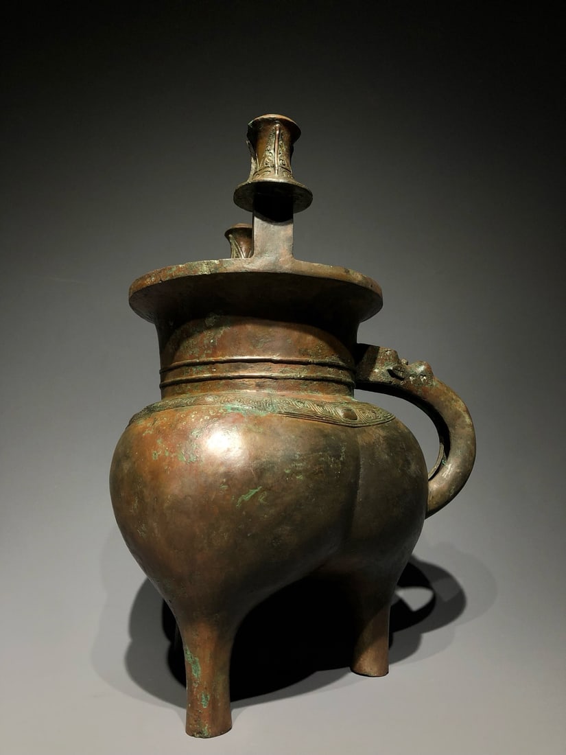 WARRING STATES PERIOD BRONZE POTASSIUM: H:36CM L:27CM