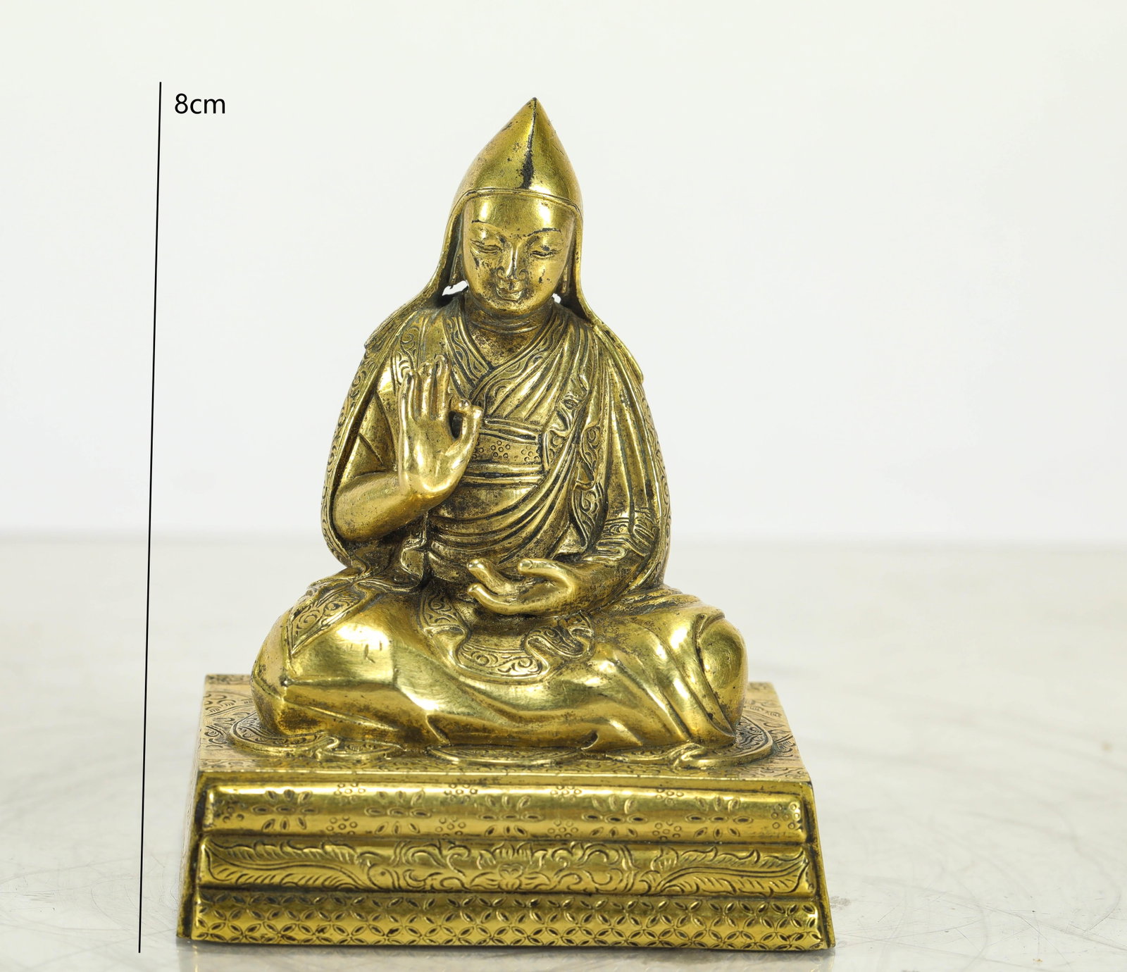 GILDED MASTER OF THE QING DYNASTY: H:8CM