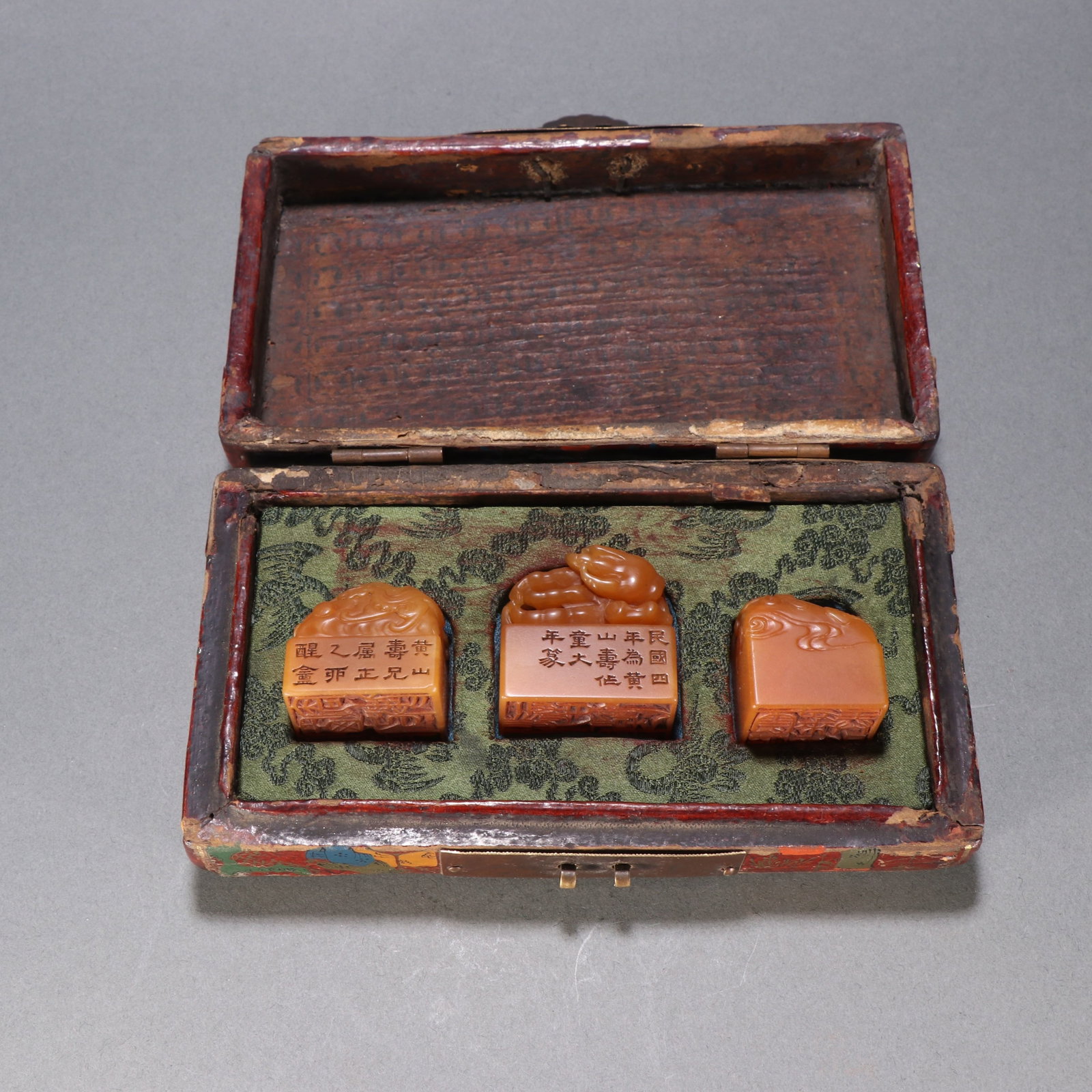 QING DYNASTY TIANHUANG SEAL: H:4.1CM L:3.7CM