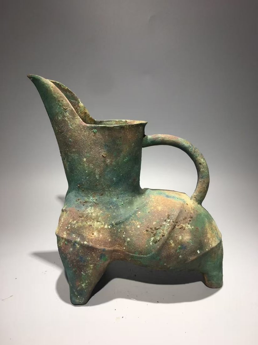 WARRING STATES PERIOD BRONZE POT: H:26CM