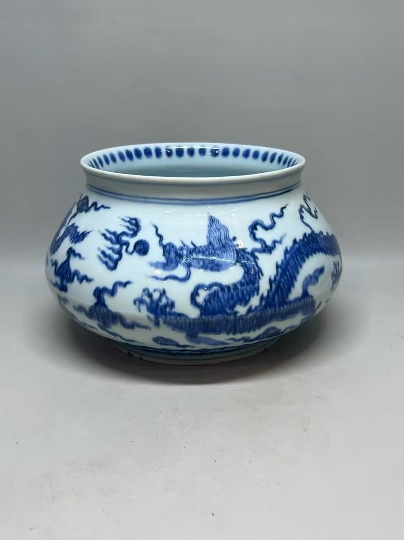 MING DYNASTY QINGHUA WASH: H:15CM L:18CM