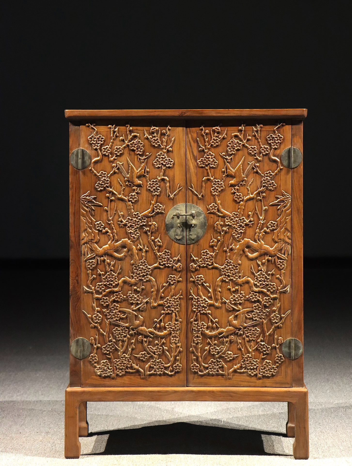 MING DYNASTY HUANGHUALI BOOKCASE: H:100CM L:70CM