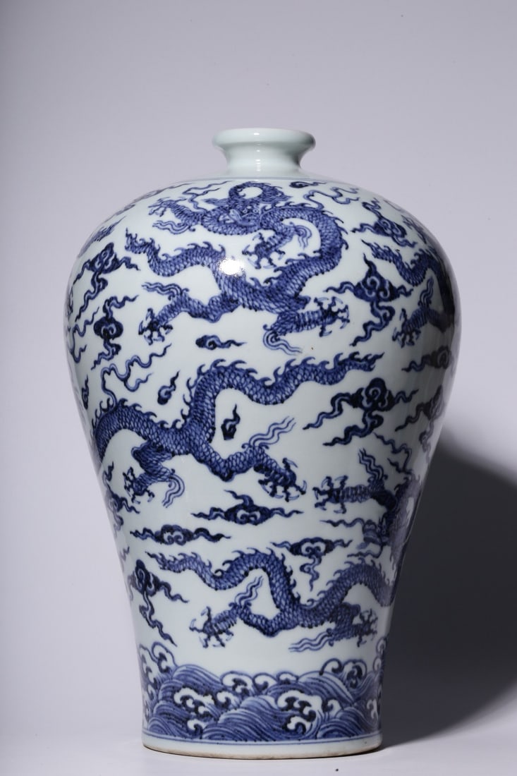 MING DYNASTY QING DYNASTY PLUM VASE (1 of 6)