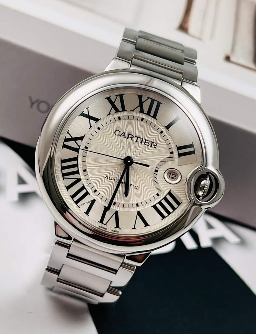 Cartier Ballon Bleu Ref.W69012Z4 Stainless-Steel Automatic Men's Wristwatch: D:42.1mm