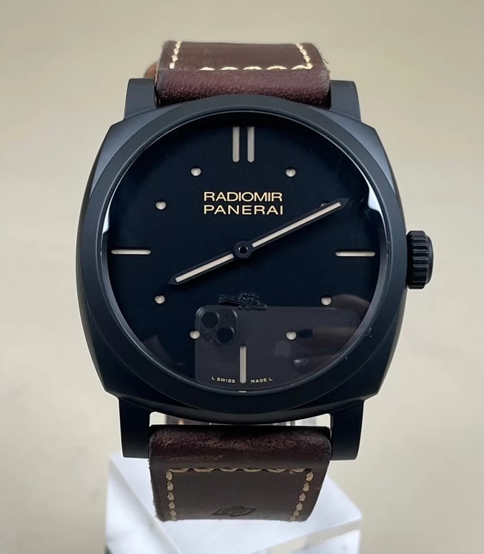 Panerai Radiomir Ref.PAM00577 Black-Ceramic Manual-Wind Watch