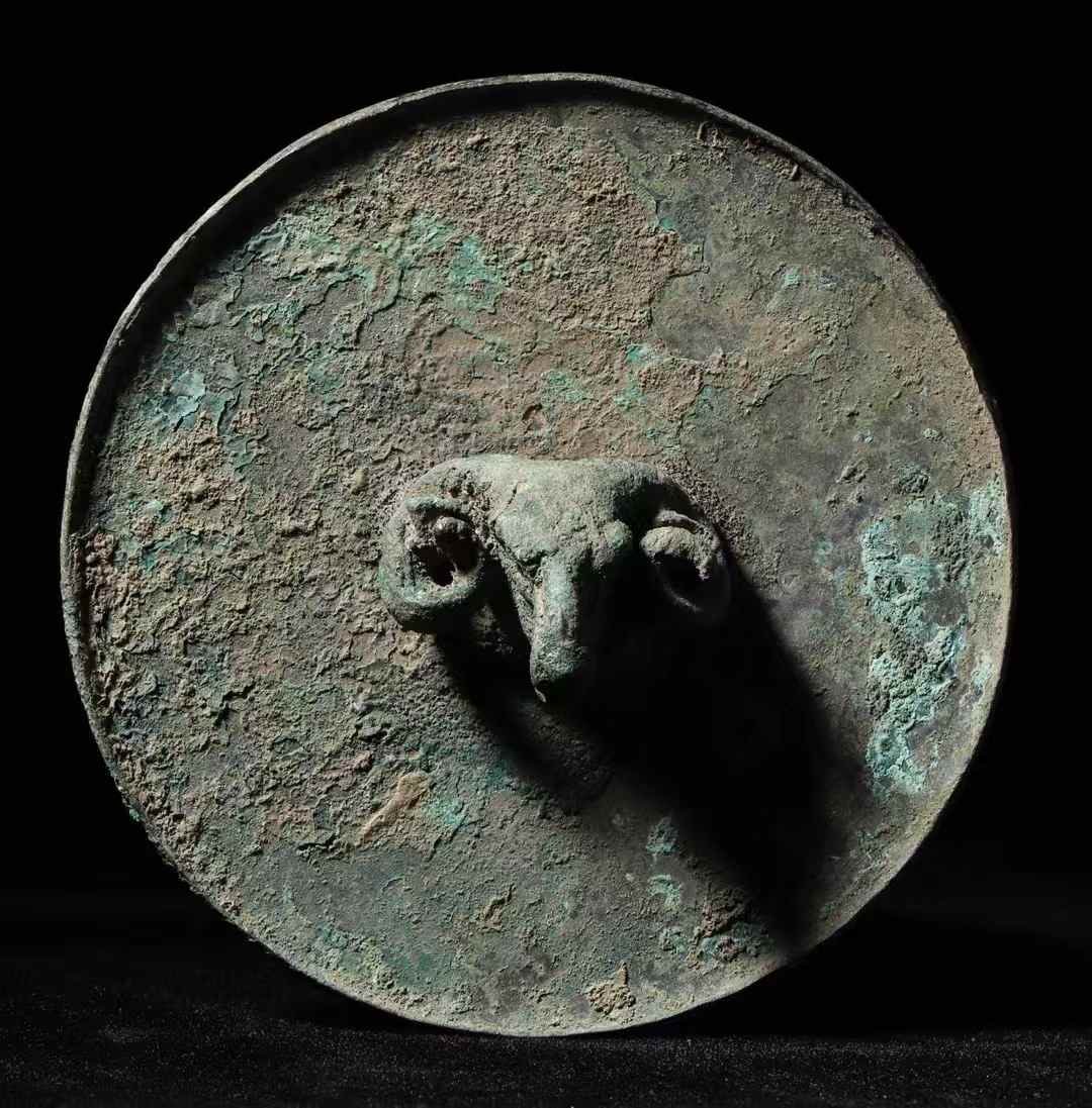 Ancient Greek Period (1100-146 BCE) Marble Ram-Head Sculpture: D:11.5cm Wt:156.5g