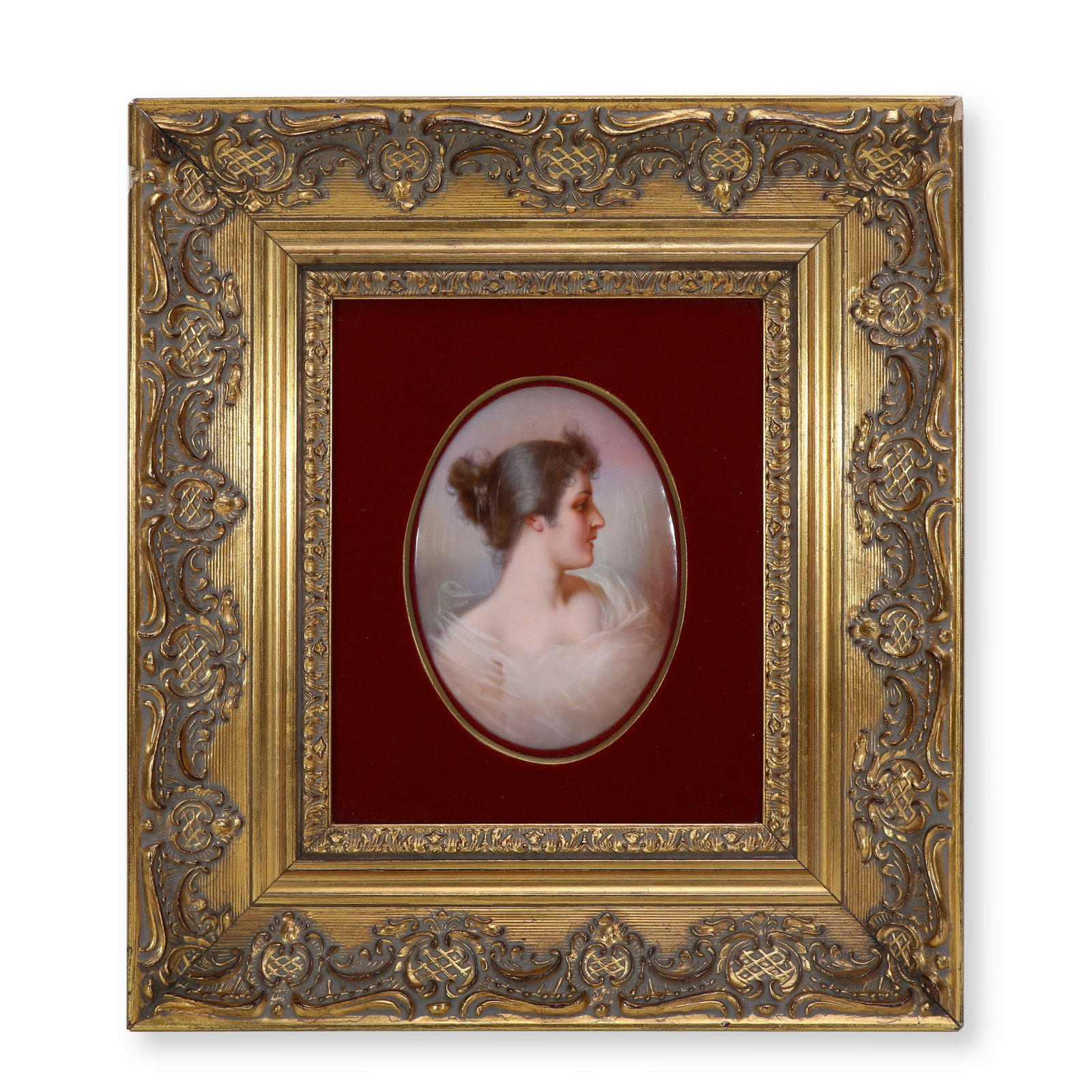 19th Century K_nigliche Porzellan-Manufaktur Berlin Enamel Porcelain Plaque Portrait (1 of 4)