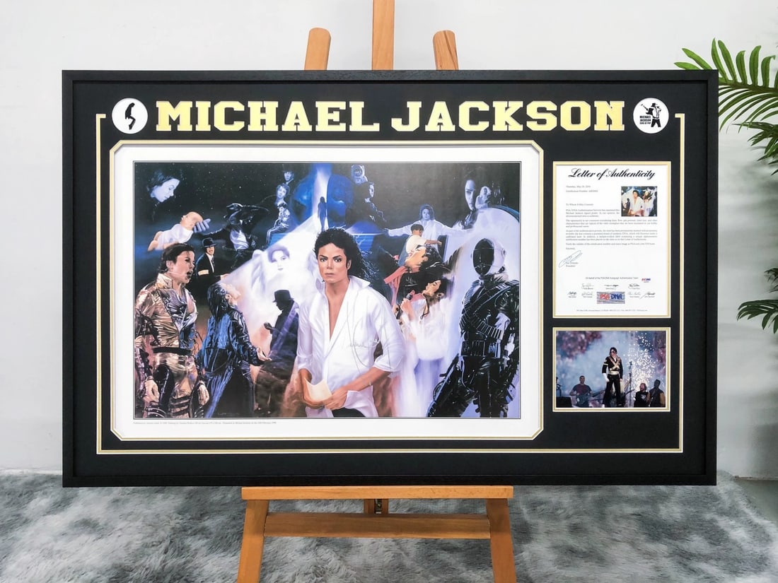 Michael Jackson Signed Poster, PSA Authenticated: 118*75cm