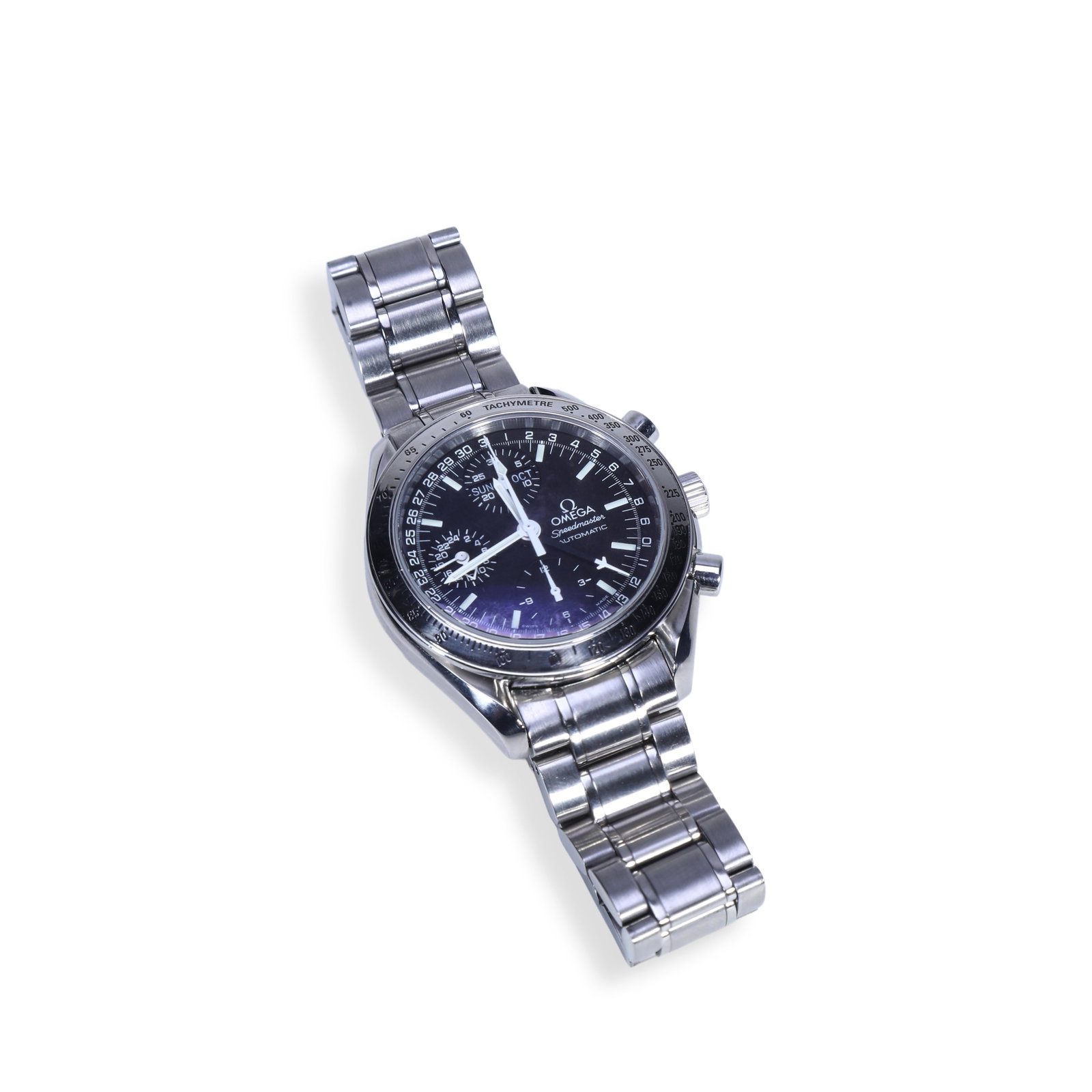 Omega Speedmaster Moonphase Chronograph Watch: D:39mm
