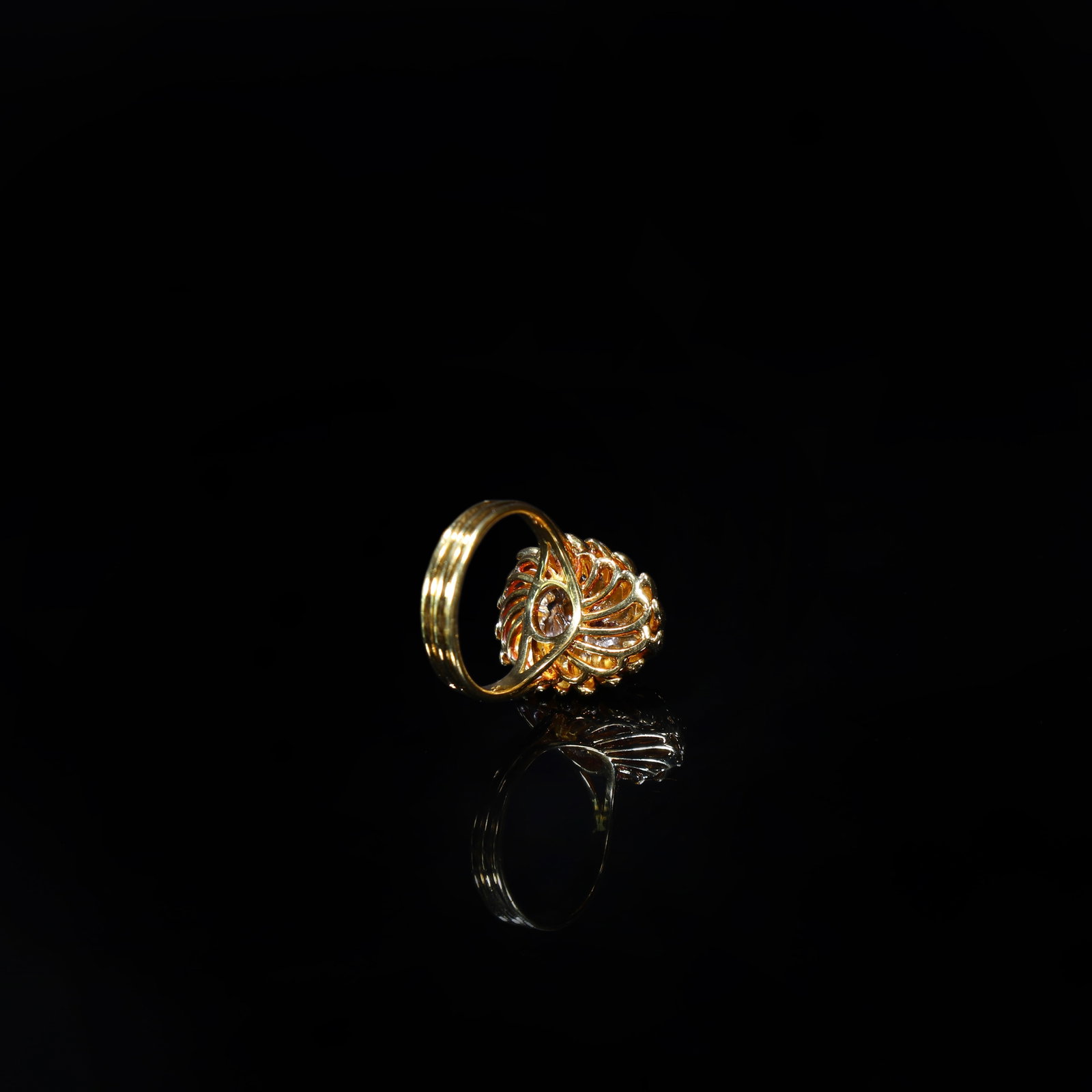 18K Gold Ruby and Diamond-Set Ring - 4