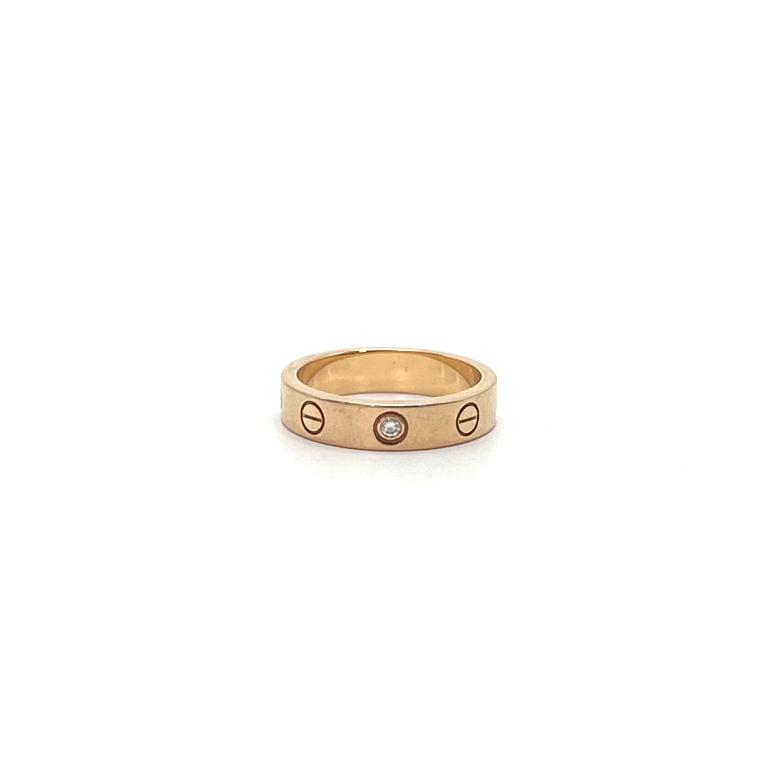 Cartier Love Ring, 18K Rose Gold, Single-Stone Diamond (1 of 5)