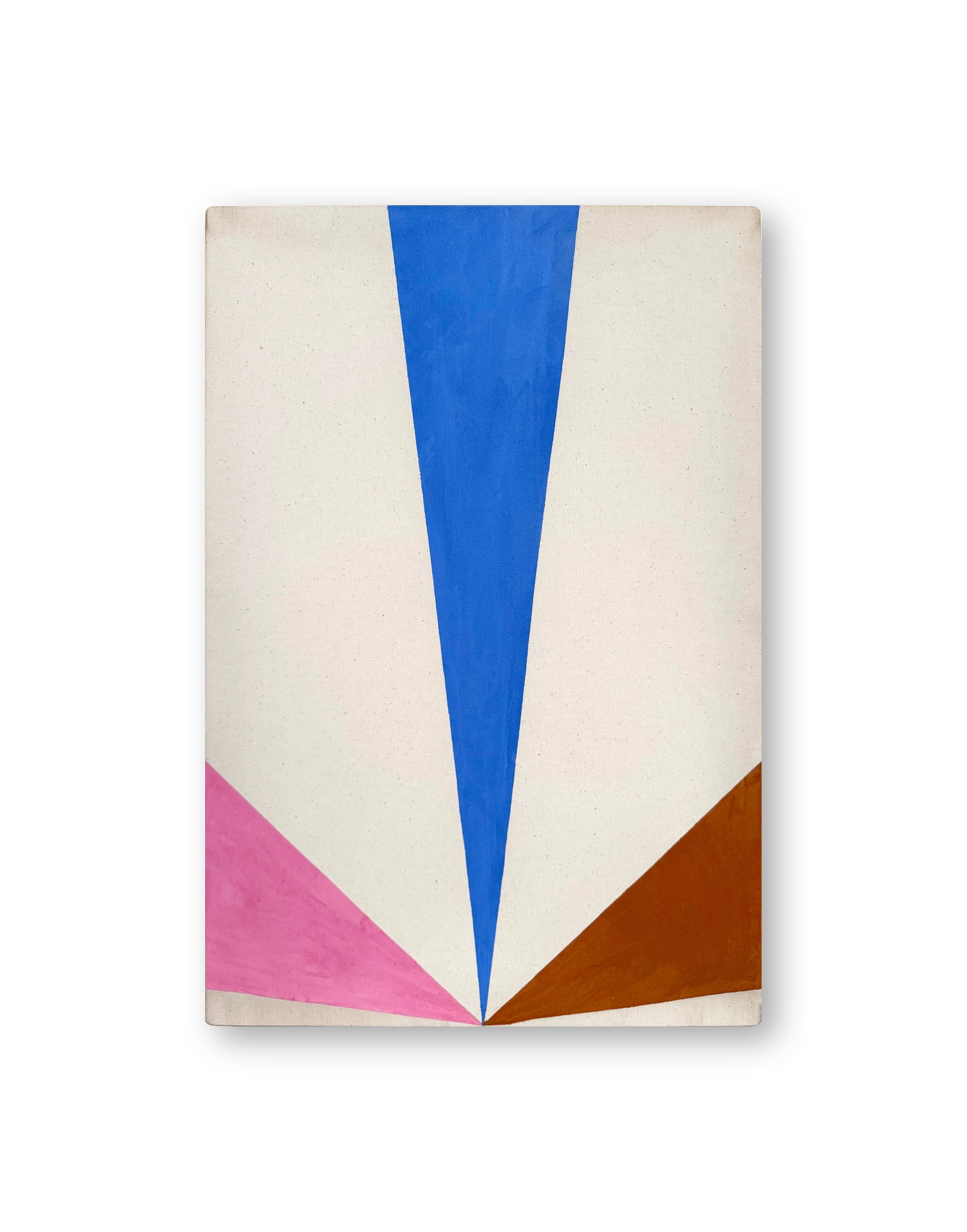 KENNETH NOLAND (1924-2010), ATTRIBUTED TO, ACRYLIC ON CANVAS: Image Size: 26 by 17 3/4 inches (66 by 45 cm) All measurements are approximate. Signed (reverse)Kenneth Noland (1924 – 2010) was an American painter. He was one of the best-known American color fiel
