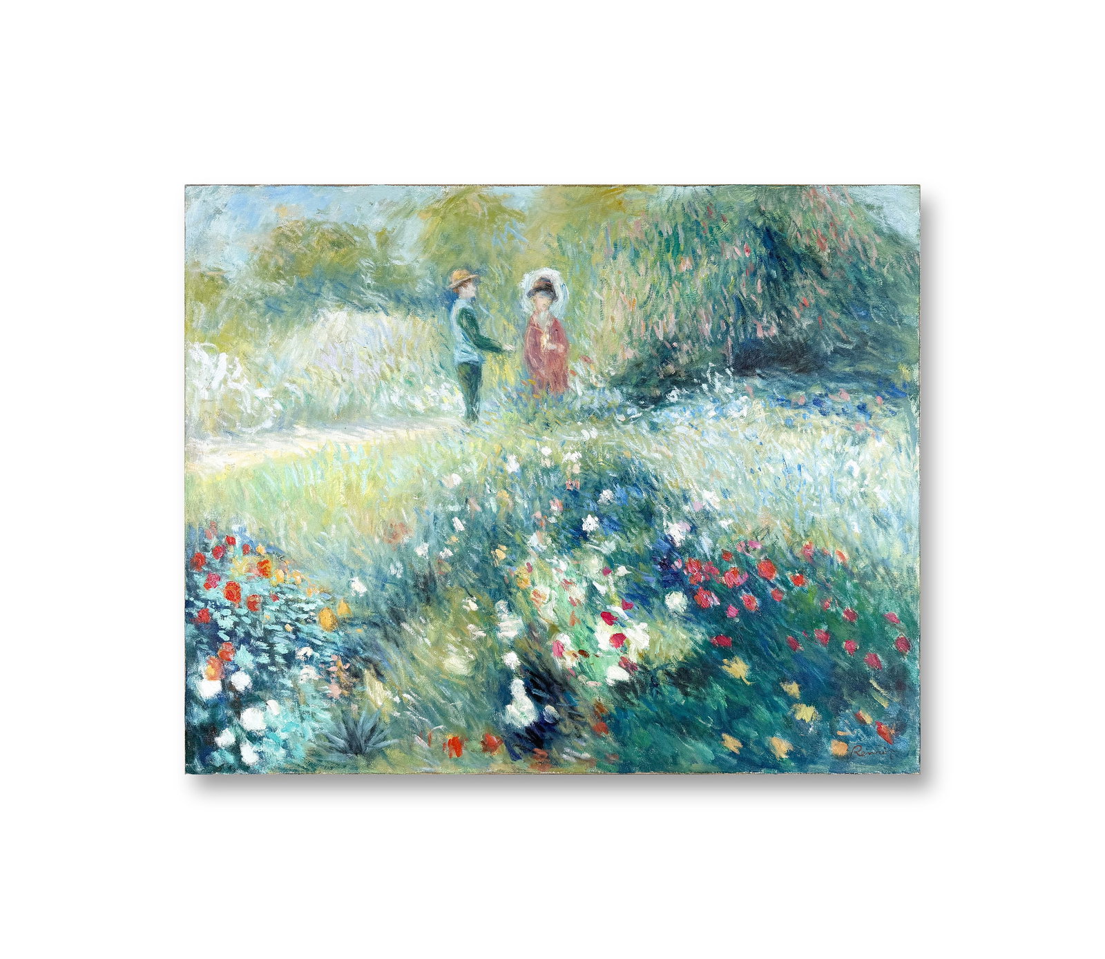 PIERRE-AUGUSTE RENOIR (1841-1919), ATTRIBUTED TO, OIL ON CANVAS: Image Size: 25 1/2 by 31 7/8 inches (65 by 81cm) All measurements are approximate. Signed (lower right)This piece by Pierre-Auguste Renoir, a renowned French Impressionist painter, is a stunning examp