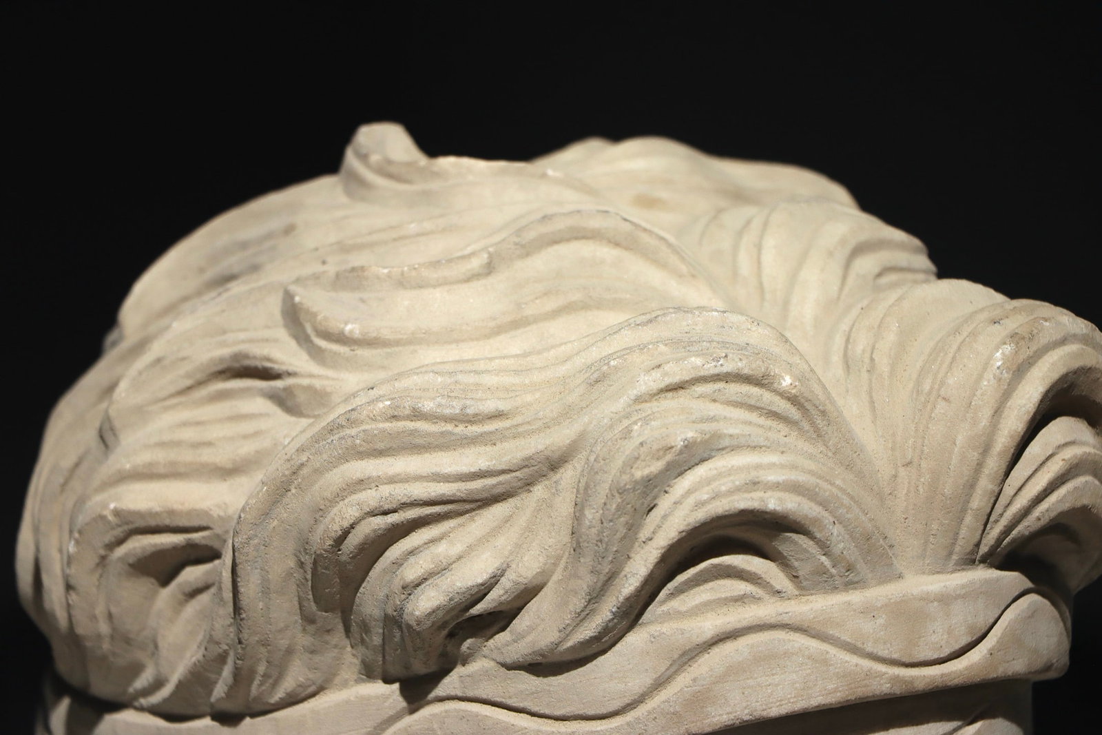 A 3-CENTURY ANCIENT GREEK STONE STATUE OF ZEUS' HEAD - 5