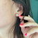 Art Deco Platinum Diamond Stud Earrings - 7