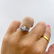 Art Deco Platinum Diamond Ring - 3