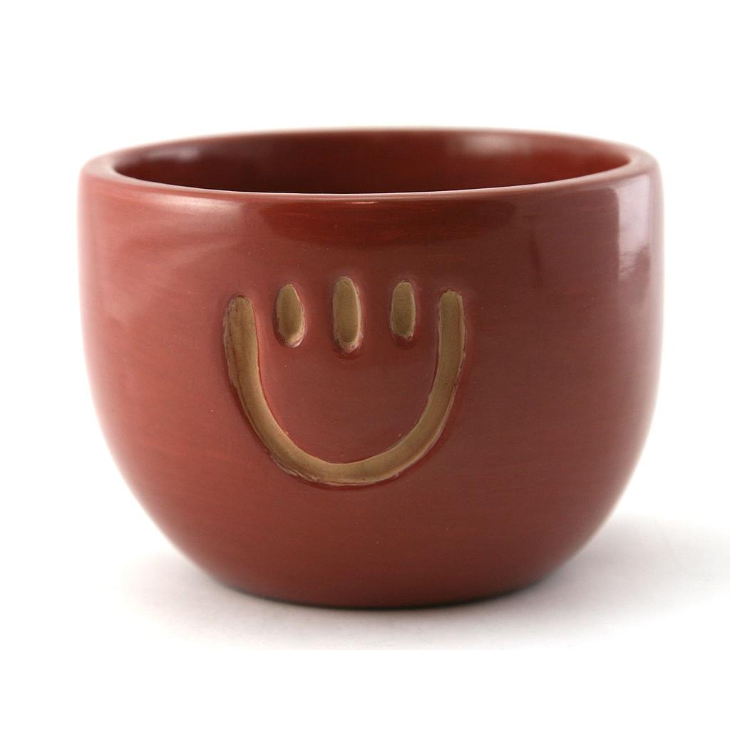 Mary Archuleta - Santa Clara Redware Bear Paw Bowl: Mary Archuleta (b. 1942) - Santa Clara Redware Bear Paw Bowl c. 1980s. Red open bowl by potter Mary Archuleta of Santa Clara. Mary is the daughter of master potter Margaret Tafoya. This bowl has a bea