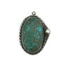 Navajo Turquoise and Silver Pendant, c. 1950s