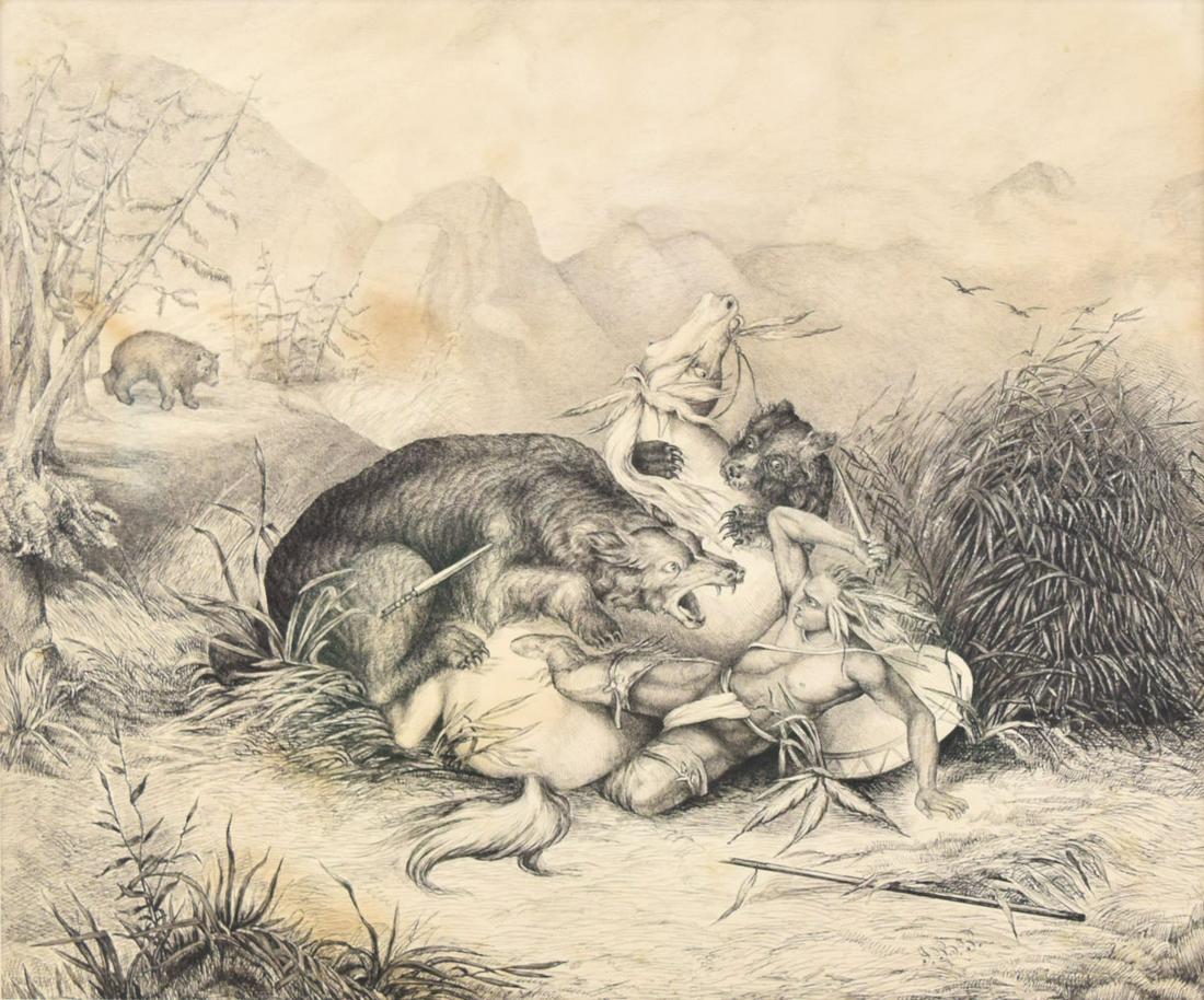 After Felix Darley - Attack of the Grizzly (1 of 11)