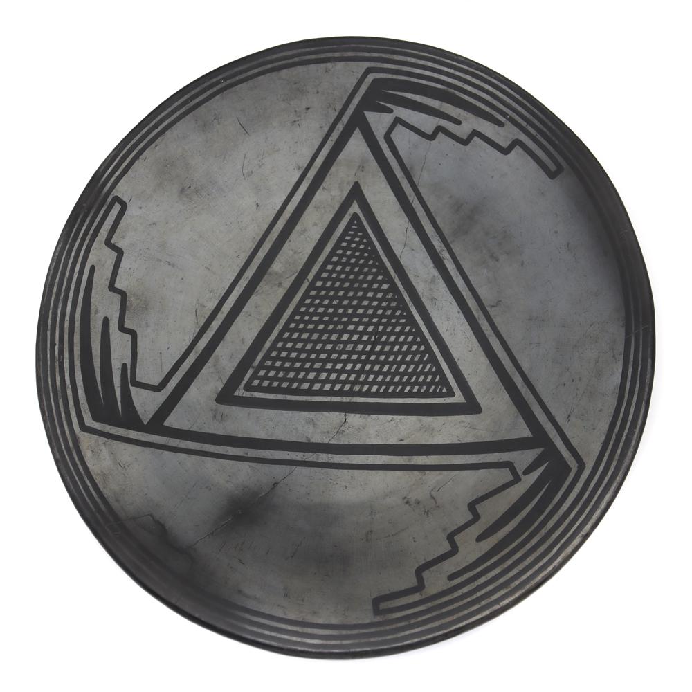 Maria and Julian Martinez Gunmetal Plate c. 1930s (1 of 6)